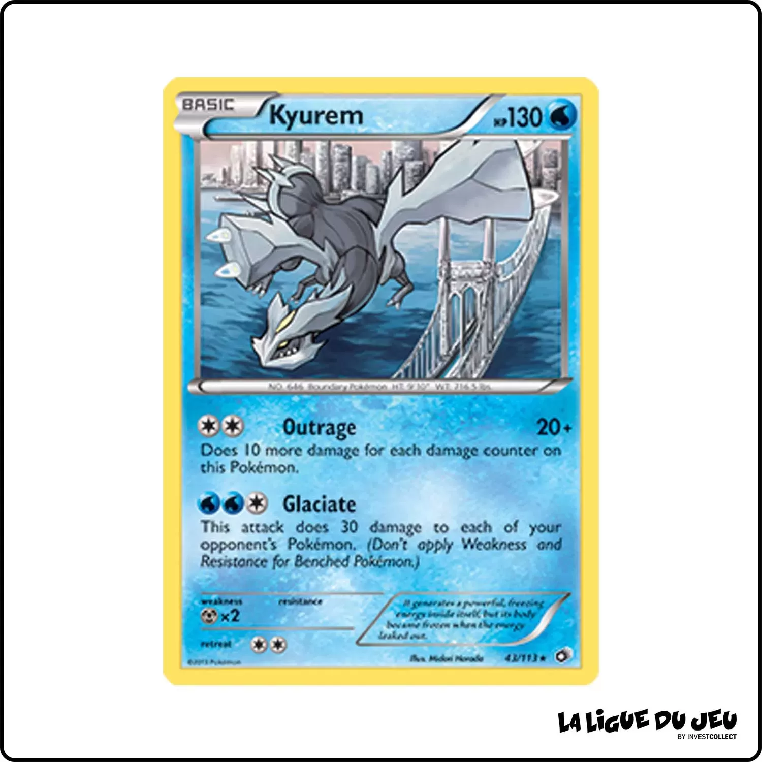 Holo - Pokemon - Legendary Treasures - Kyurem 43/113