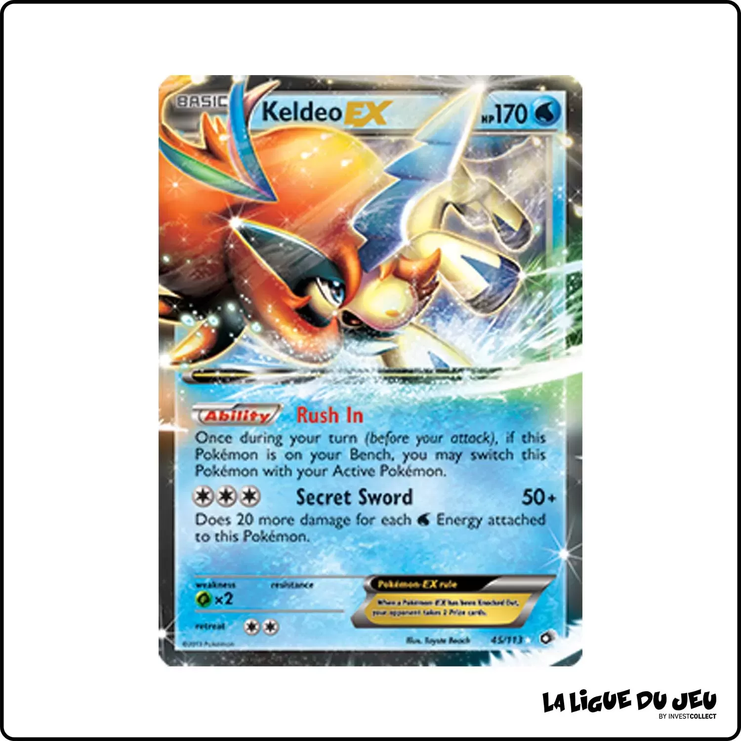 Ultra - Pokemon - Legendary Treasures - Keldeo-EX 45/113