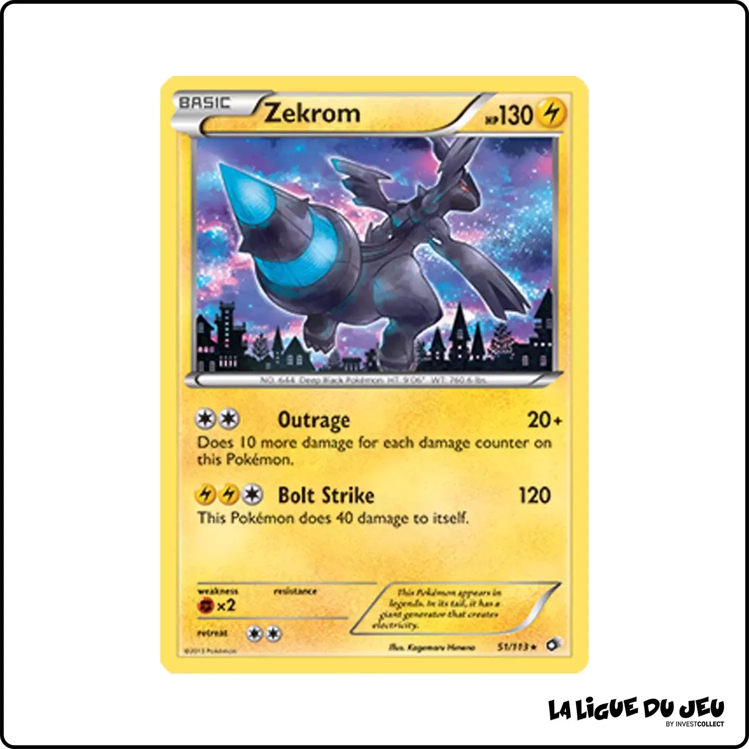 Holo - Pokemon - Legendary Treasures - Zekrom 51/113