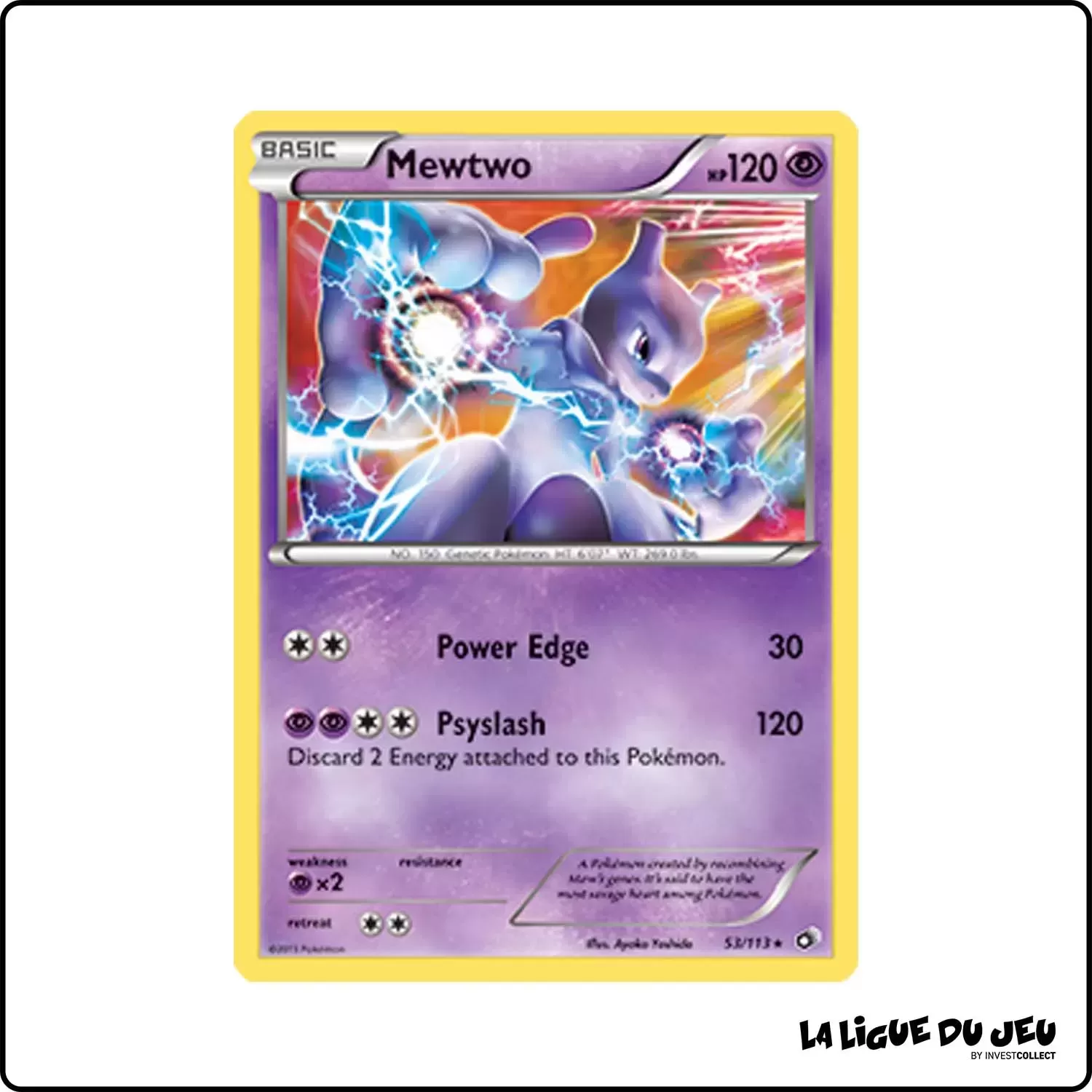 Holo - Pokemon - Legendary Treasures - Mewtwo 53/113