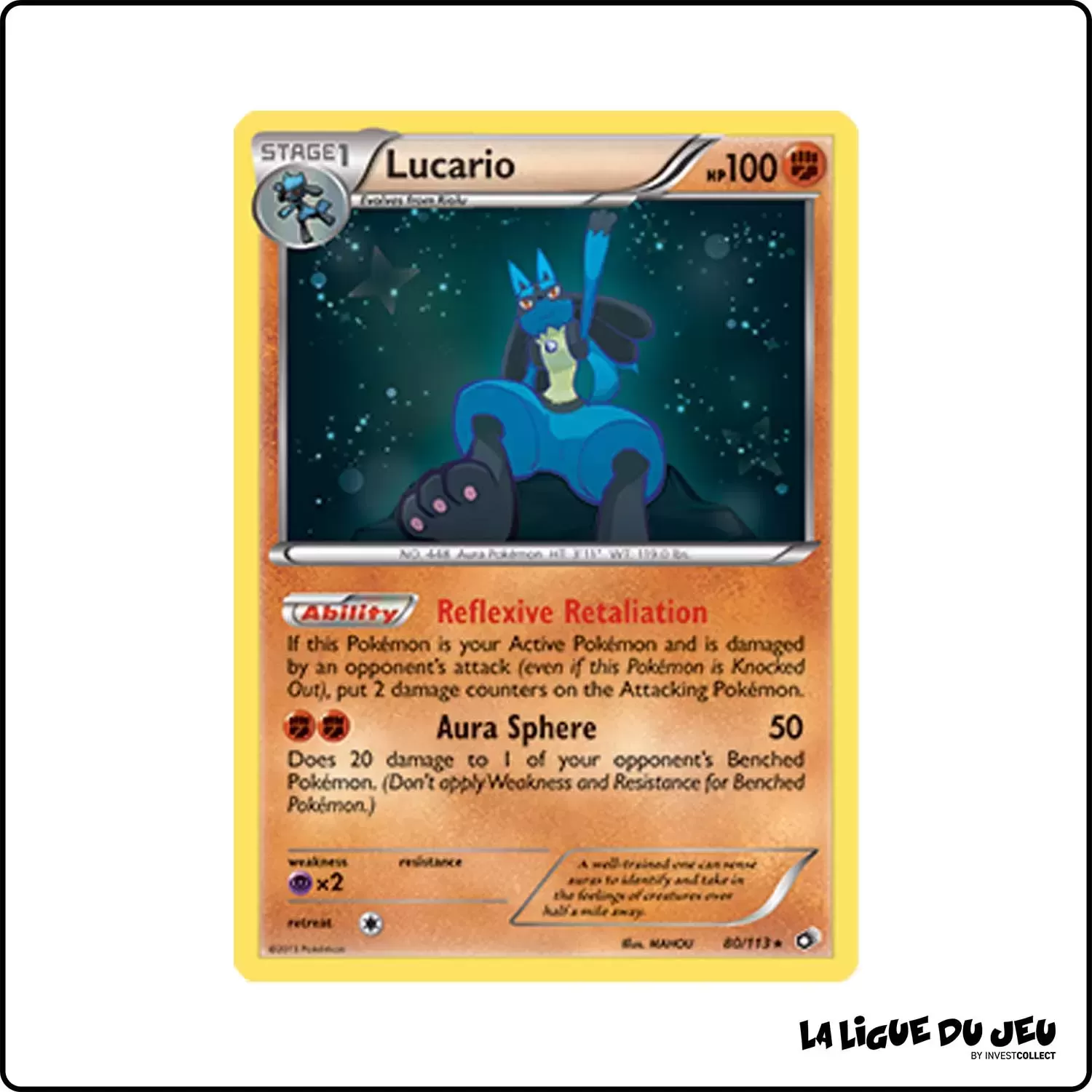 Holo - Pokemon - Legendary Treasures - Lucario 80/113