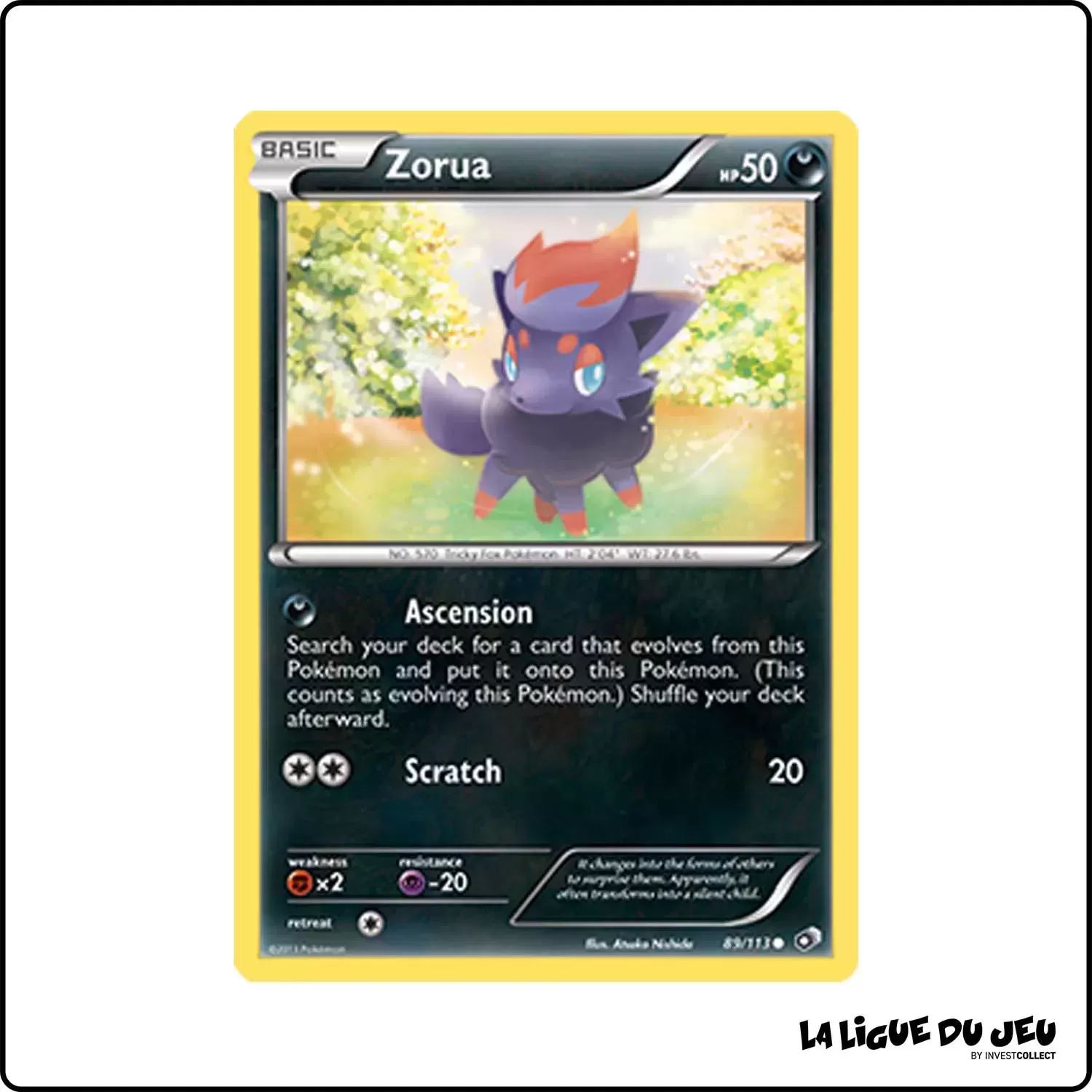 Commune - Pokemon - Legendary Treasures - Zorua 89/113