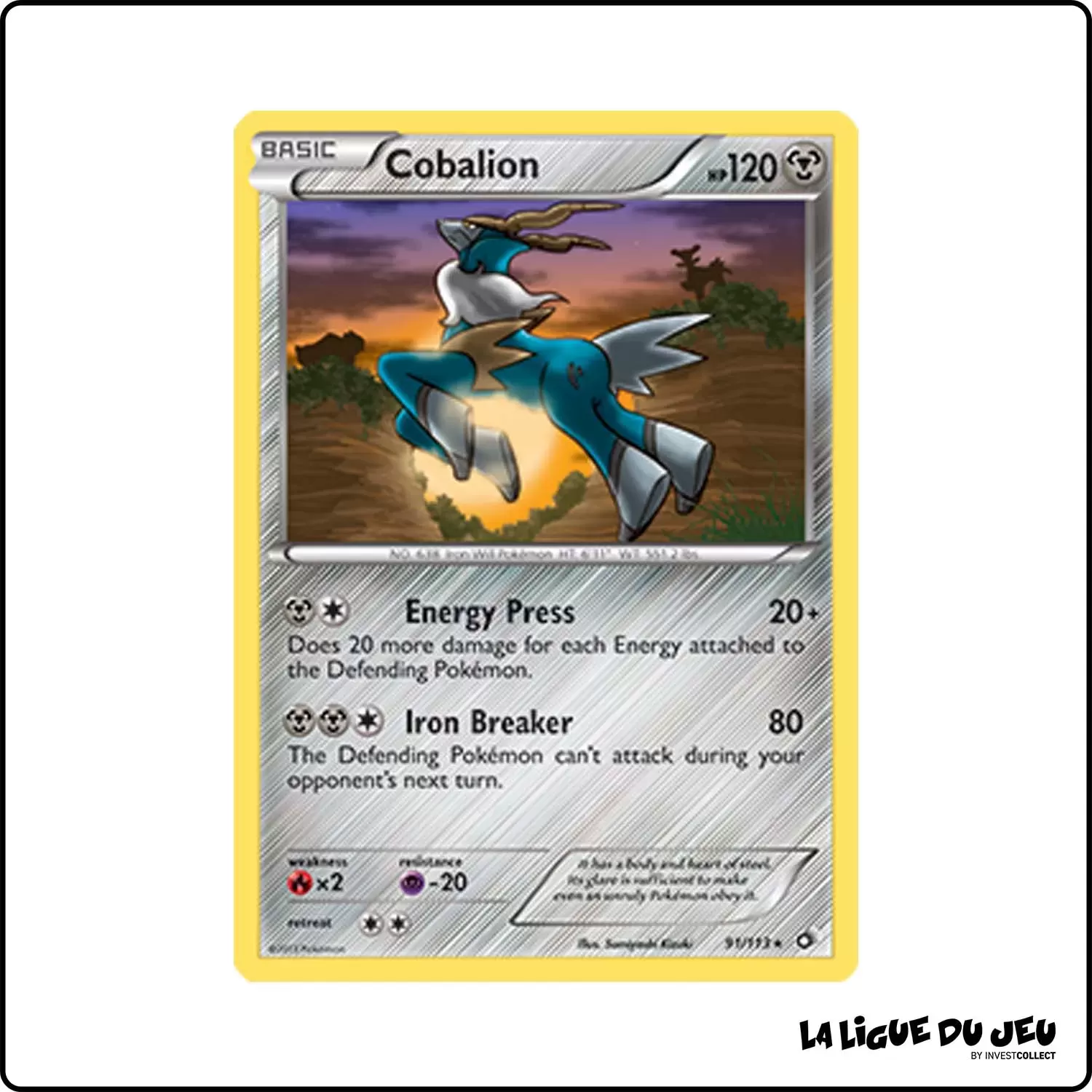 Holo - Pokemon - Legendary Treasures - Cobaltium 91/113