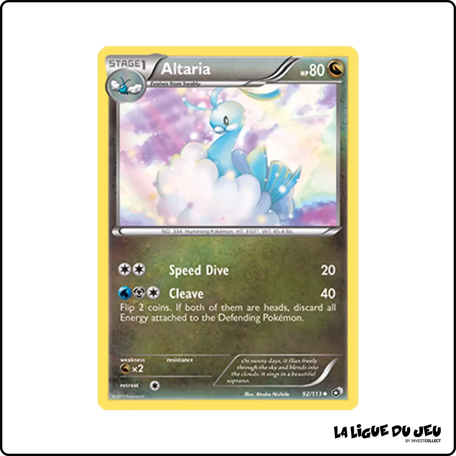 Peu commune - Pokemon - Legendary Treasures - Altaria 92/113