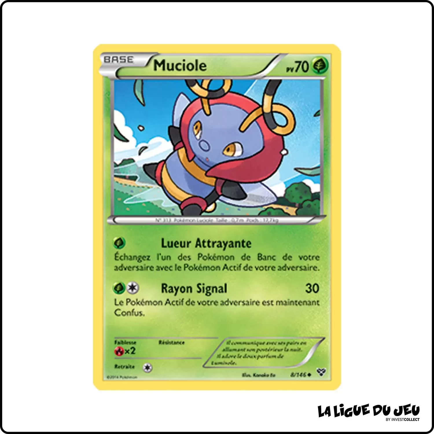 Peu commune - Pokemon - XY de Base - Muciole 8/146 Pokemon Company - 1