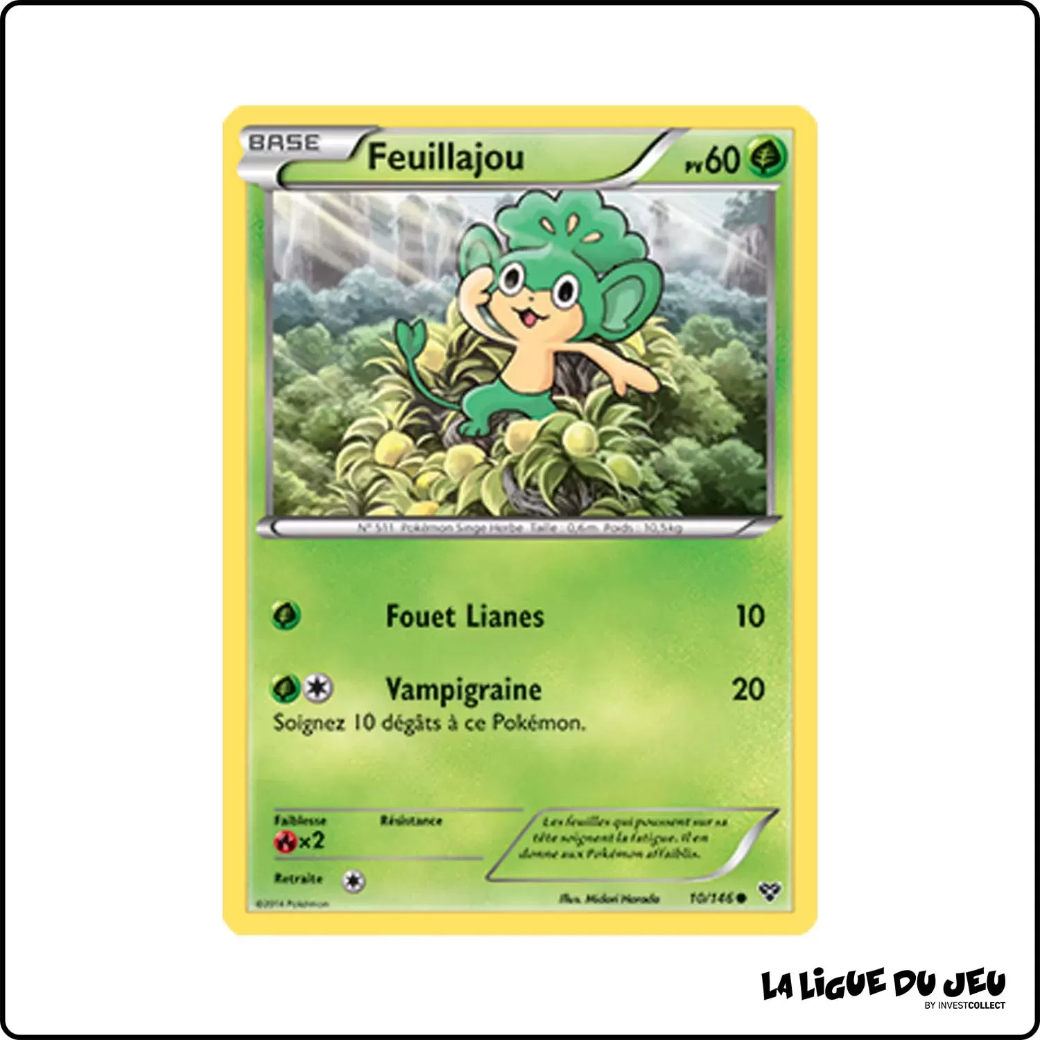 Commune - Pokemon - XY de Base - Feuillajou 10/146 Pokemon Company - 1