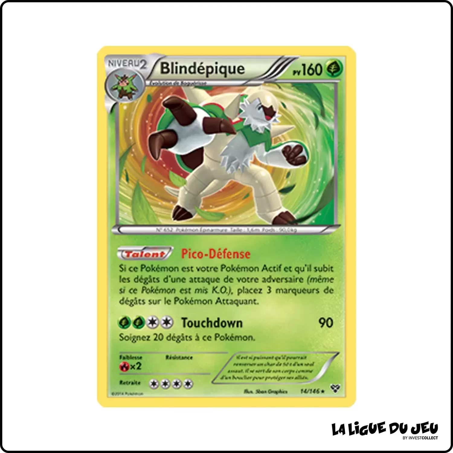 Holo - Pokemon - XY de Base - Blindépique 14/146 Pokemon Company - 1