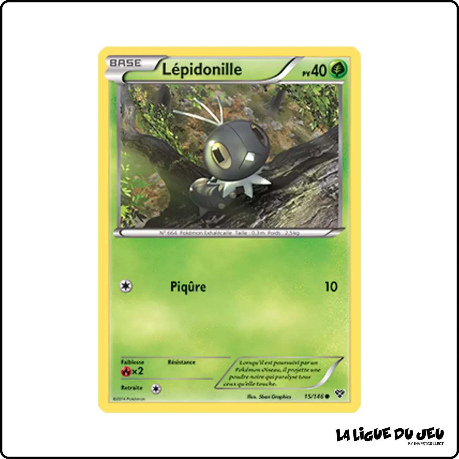 Commune - Pokemon - XY de Base - Lépidonille 15/146 Pokemon Company - 1