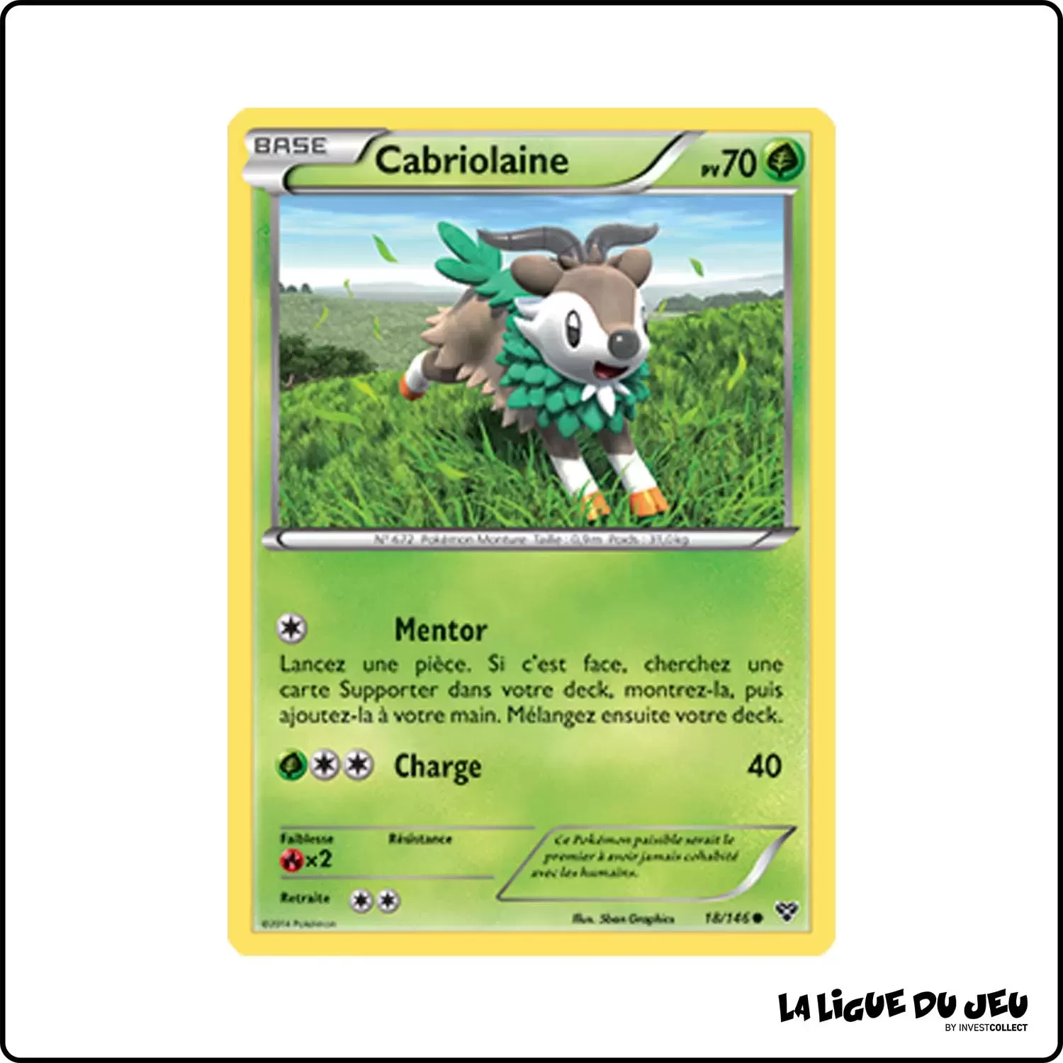 Commune - Pokemon - XY de Base - Cabriolaine 18/146 Pokemon Company - 1