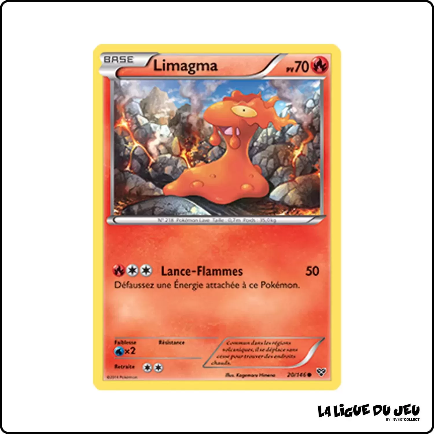 Commune - Pokemon - XY de Base - Limagma 20/146 Pokemon Company - 1