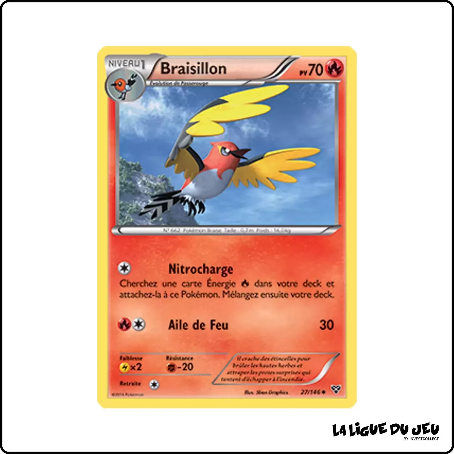 Peu commune - Pokemon - XY de Base - Braisillon 27/146 Pokemon Company - 1