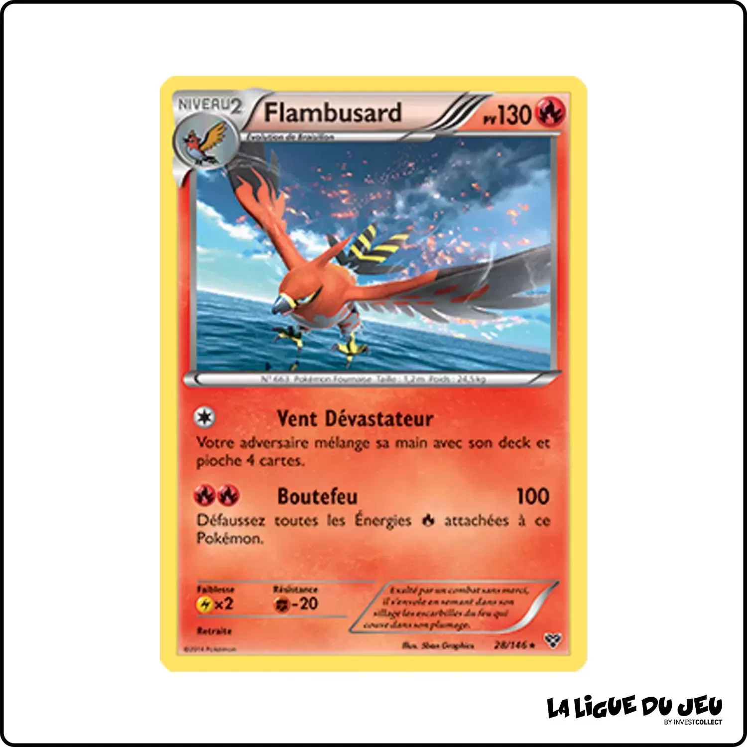 Holo - Pokemon - XY de Base - Flambusard 28/146 Pokemon Company - 1