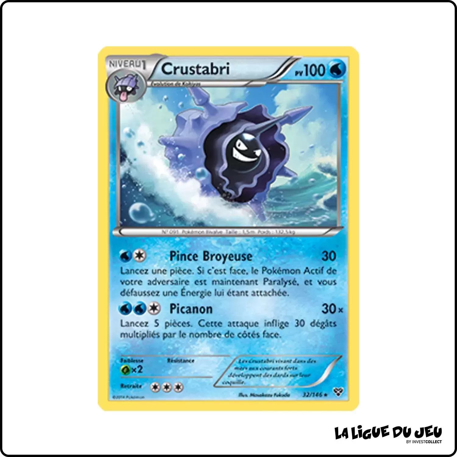 Rare - Pokemon - XY de Base - Crustabri 32/146 Pokemon Company - 1