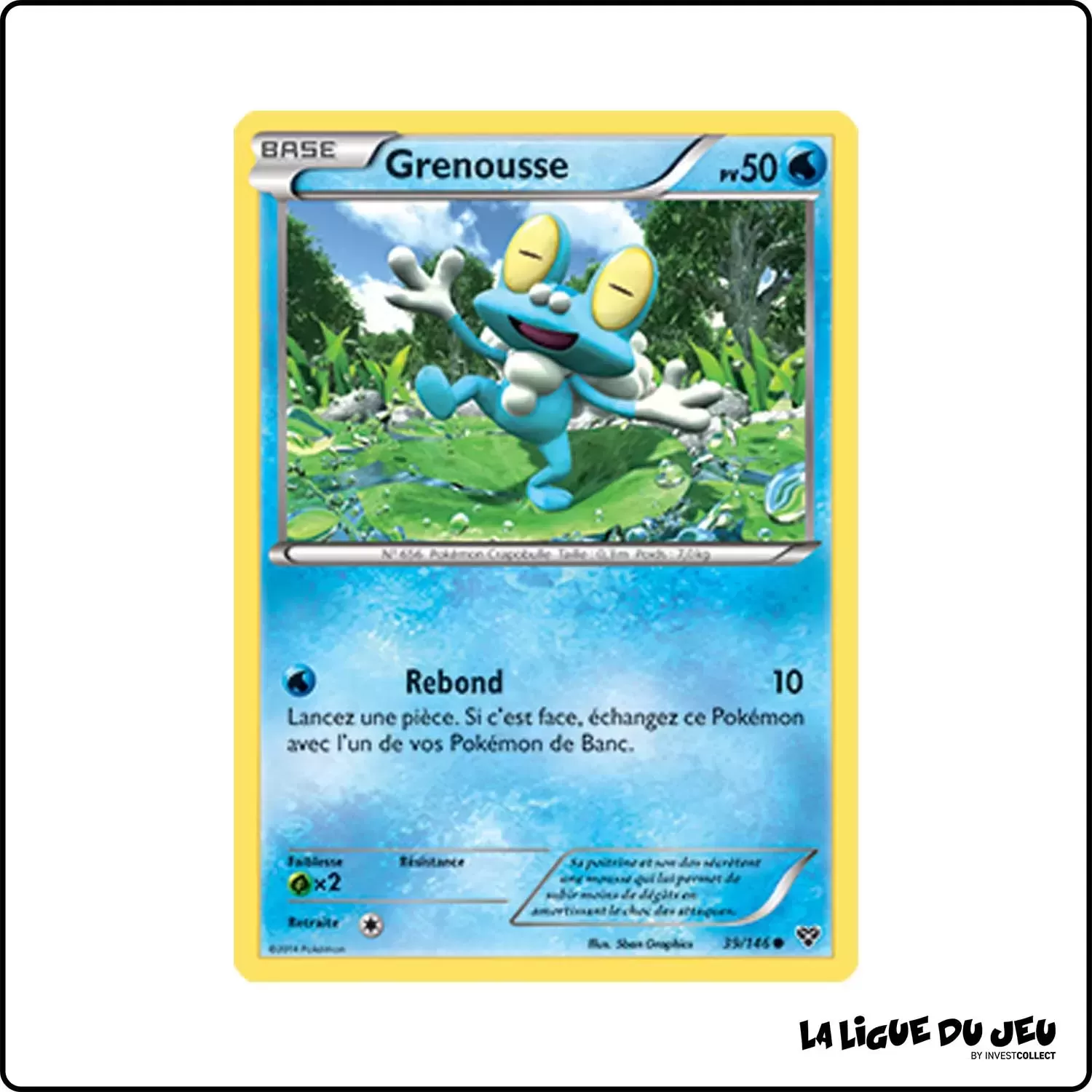 Commune - Pokemon - XY de Base - Grenousse 39/146 Pokemon Company - 1