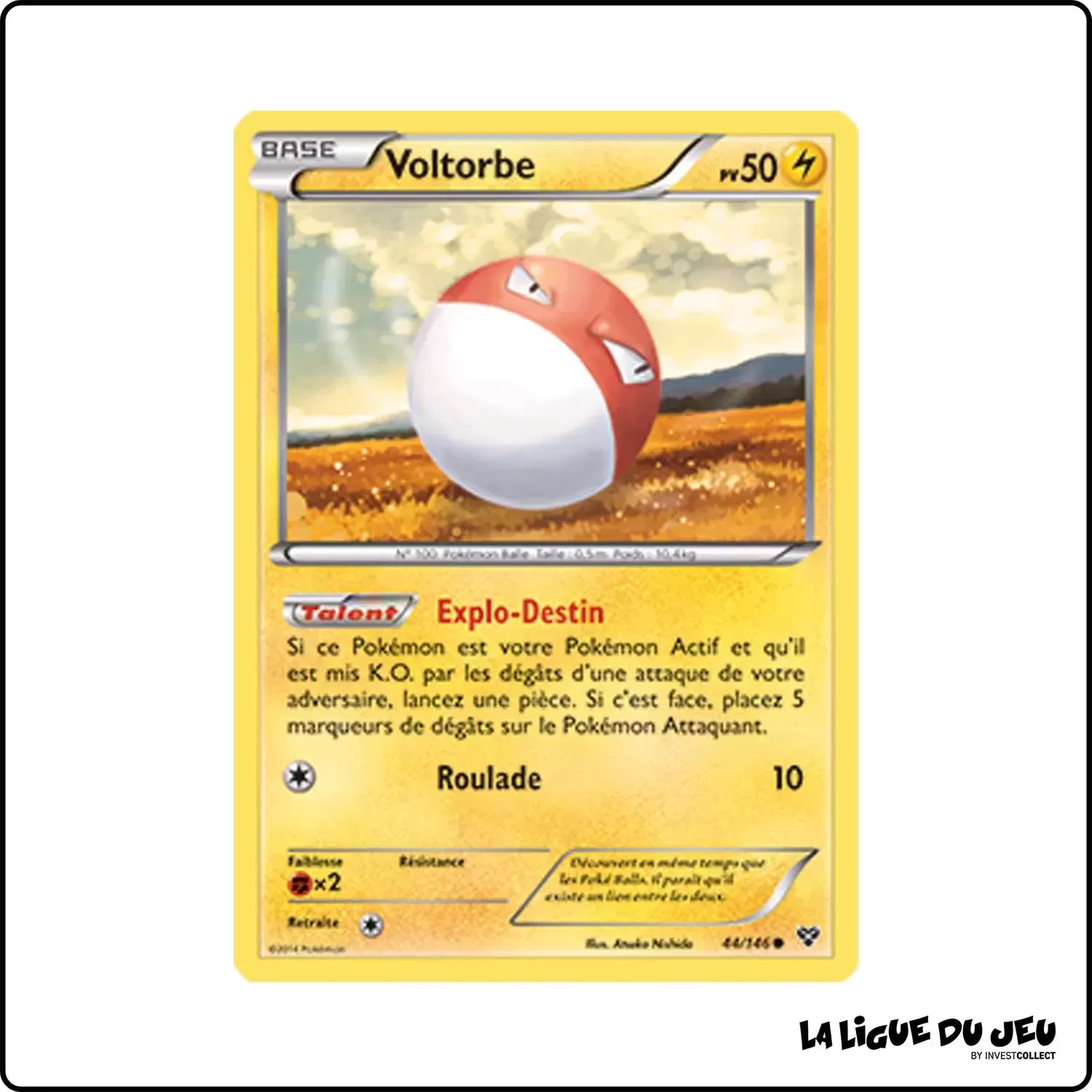 Commune - Pokemon - XY de Base - Voltorbe 44/146 Pokemon Company - 1