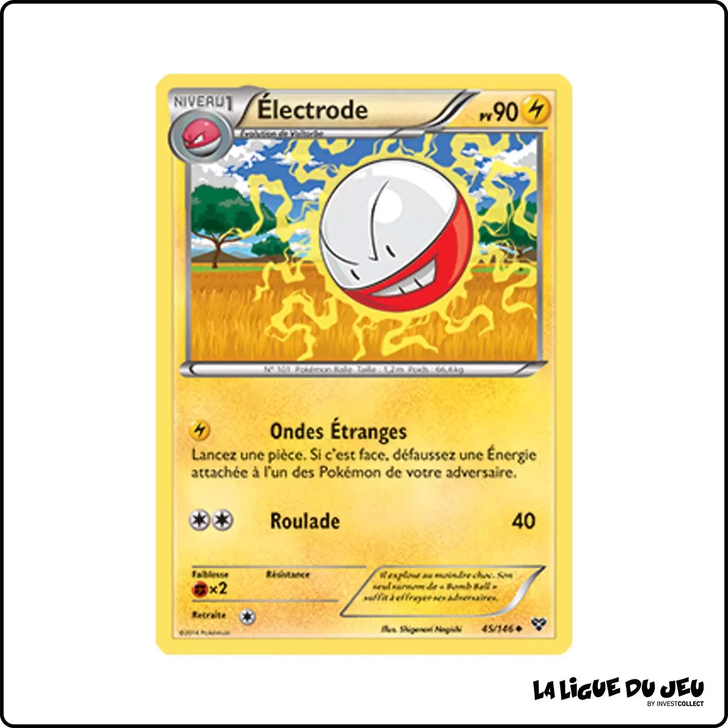 Peu commune - Pokemon - XY de Base - Électrode 45/146 Pokemon Company - 1