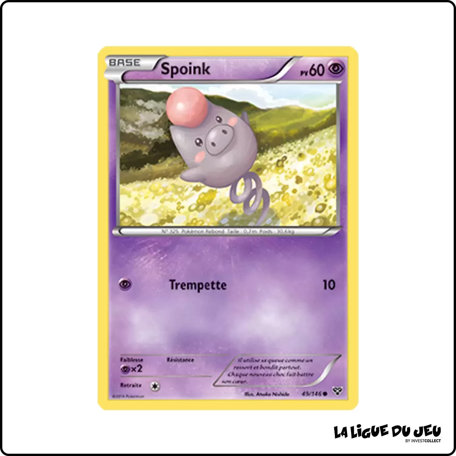 Commune - Pokemon - XY de Base - Spoink 49/146 Pokemon Company - 1