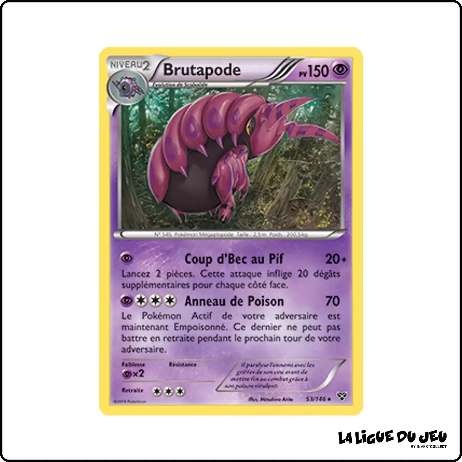 Rare - Pokemon - XY de Base - Brutapode 53/146 Pokemon Company - 1