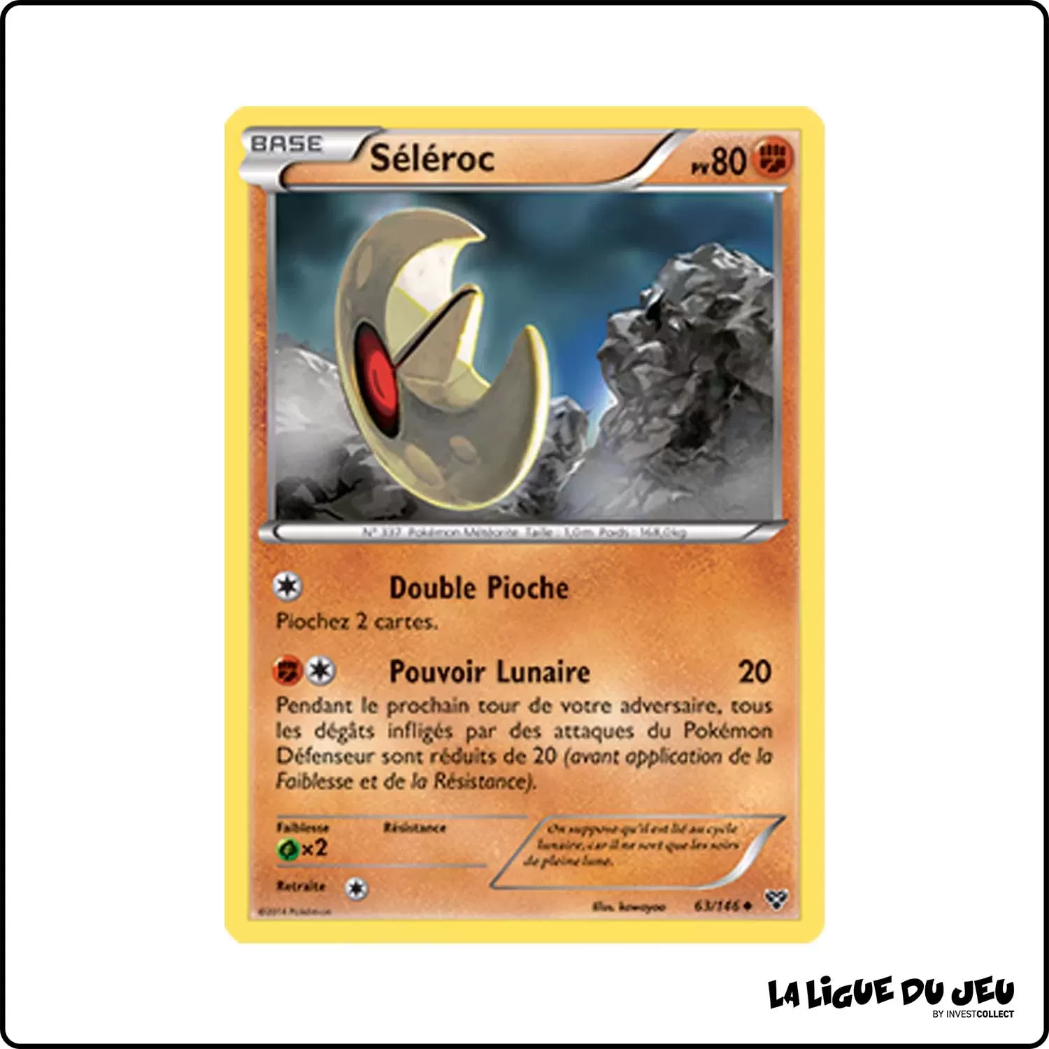 Peu commune - Pokemon - XY de Base - Séléroc 63/146 Pokemon Company - 1