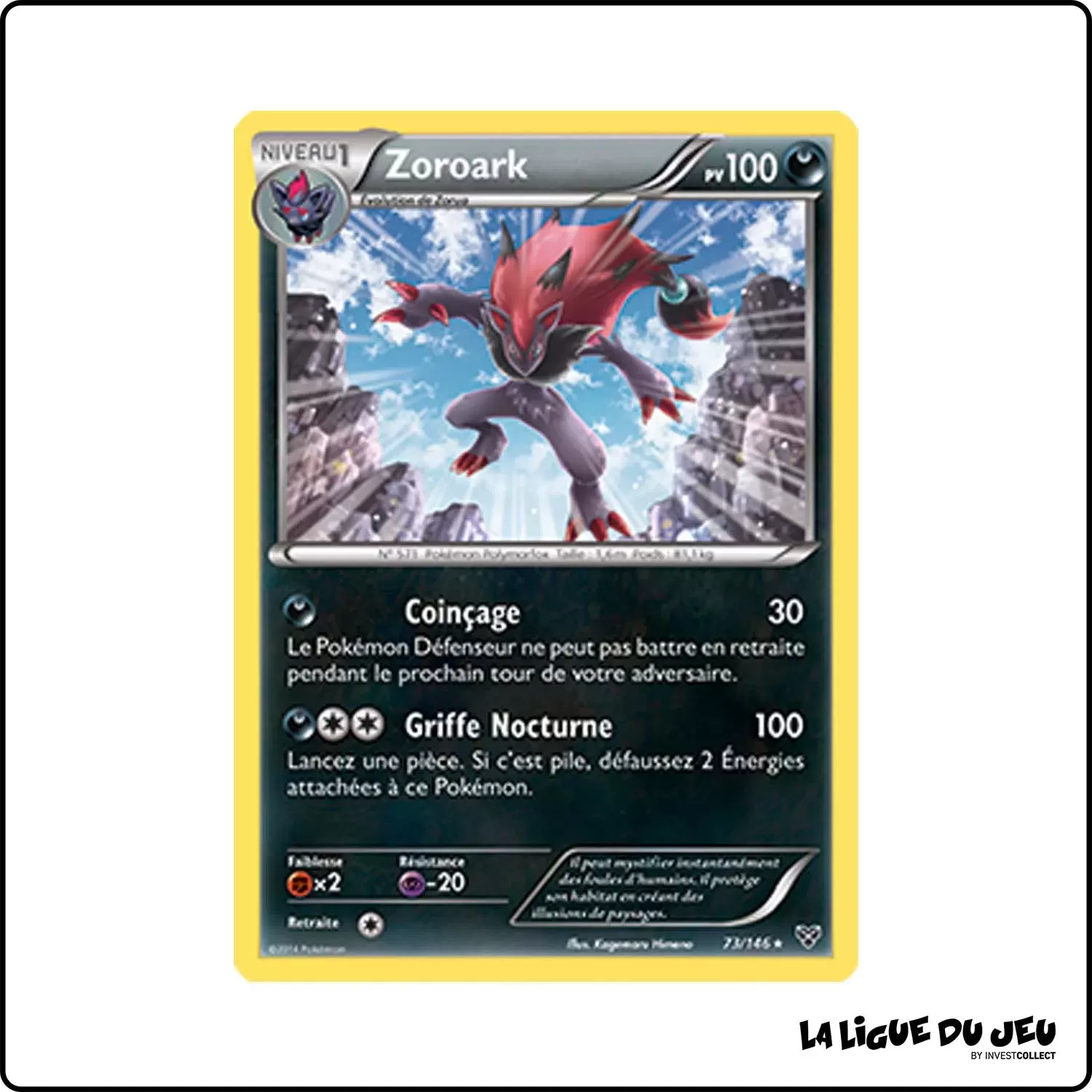 Holo - Pokemon - XY de Base - Zoroark 73/146 Pokemon Company - 1