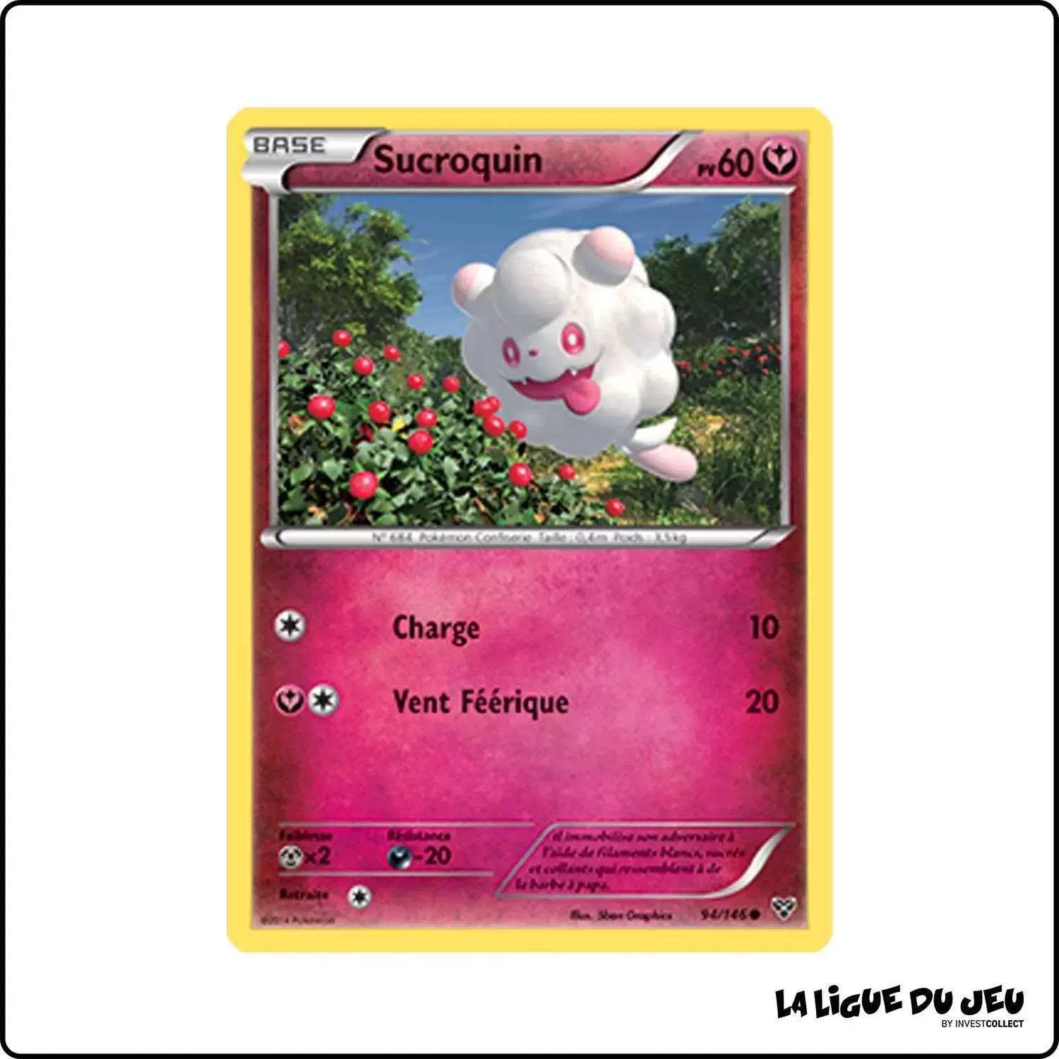 Commune - Pokemon - XY de Base - Sucroquin 94/146 Pokemon Company - 1