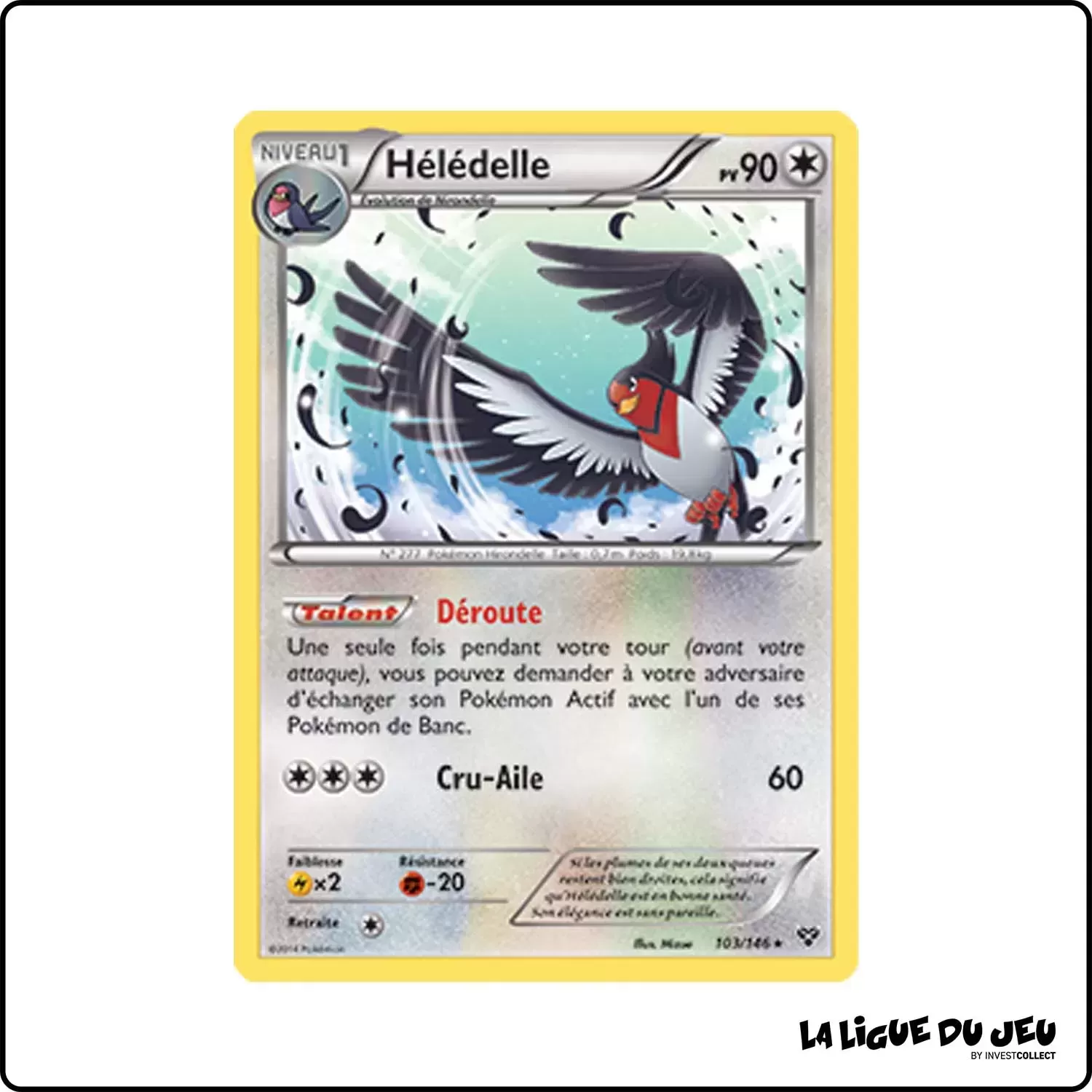 Rare - Pokemon - XY de Base - Hélédelle 103/146 Pokemon Company - 1