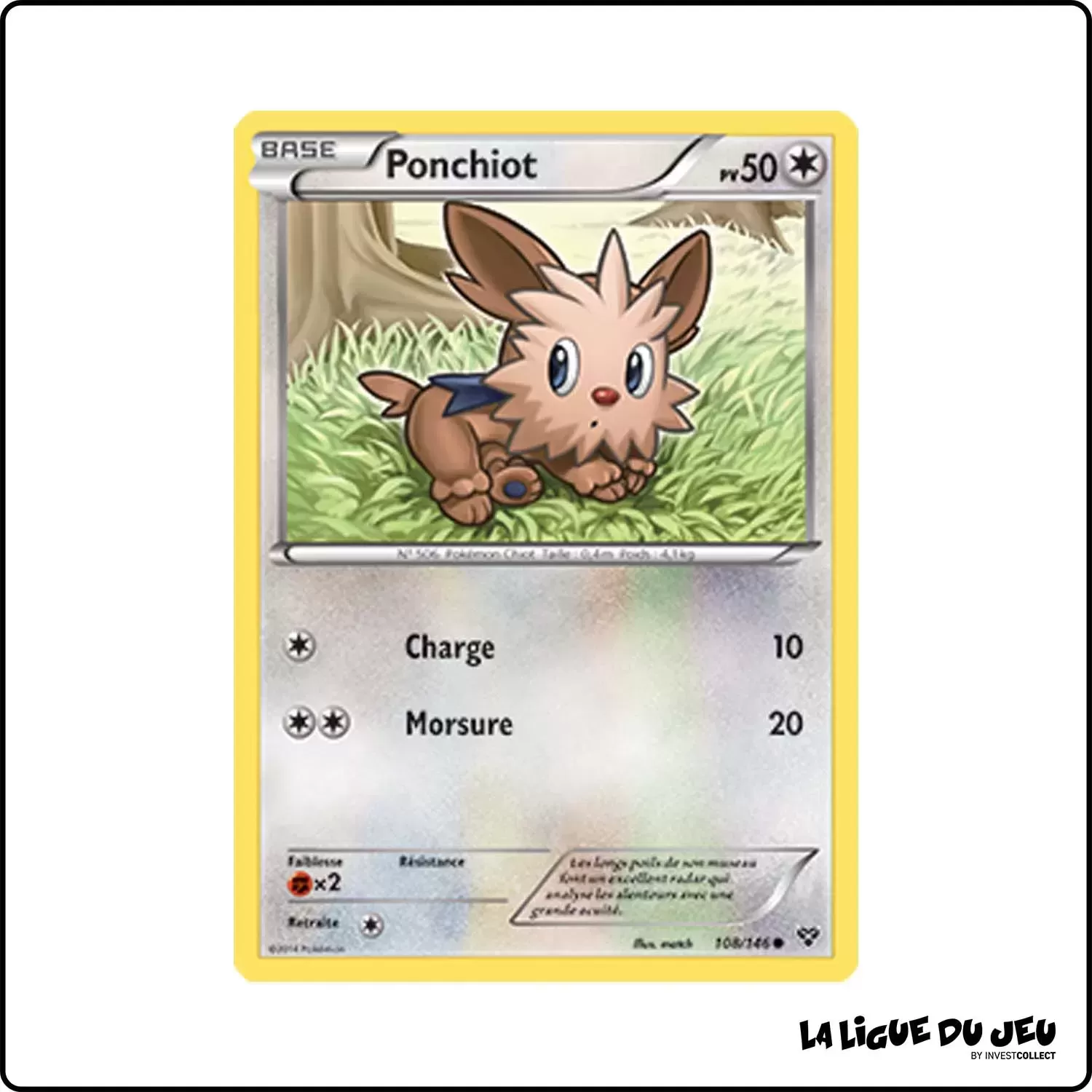 Commune - Pokemon - XY de Base - Ponchiot 108/146 Pokemon Company - 1