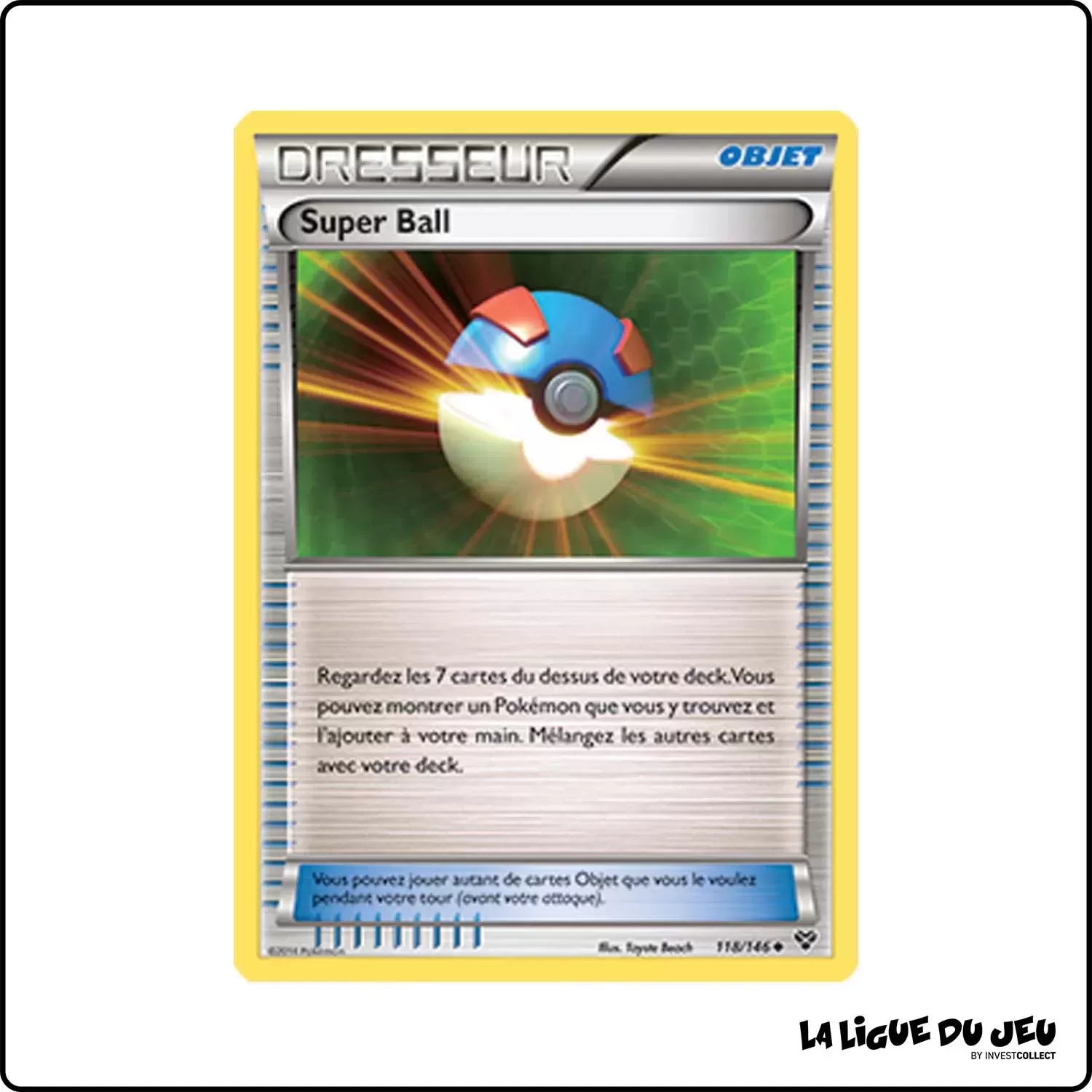 Peu commune - Pokemon - XY de Base - Super Ball 118/146 Pokemon Company - 1