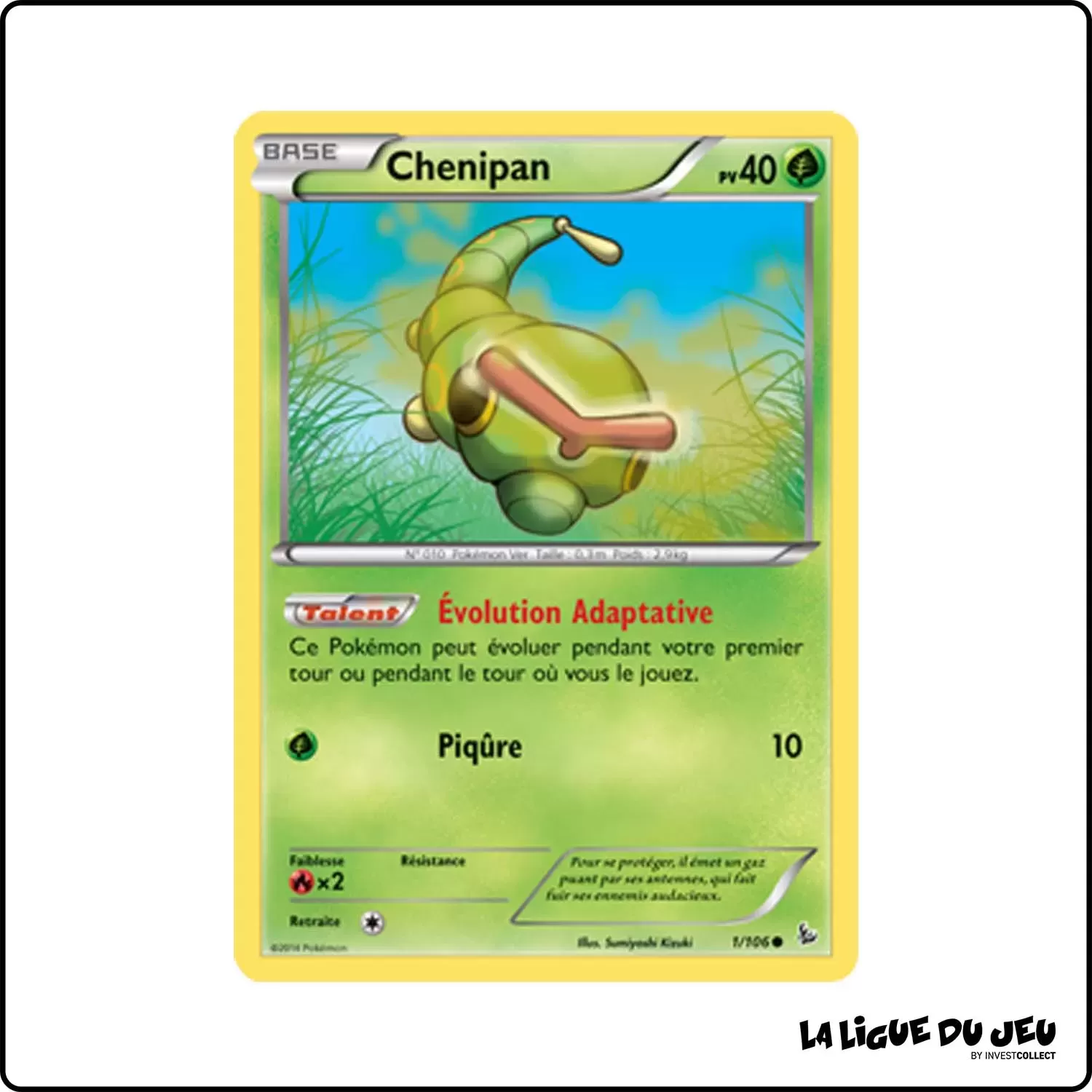 Commune - Pokemon - Étincelles - Chenipan 1/106 Pokemon Company - 1