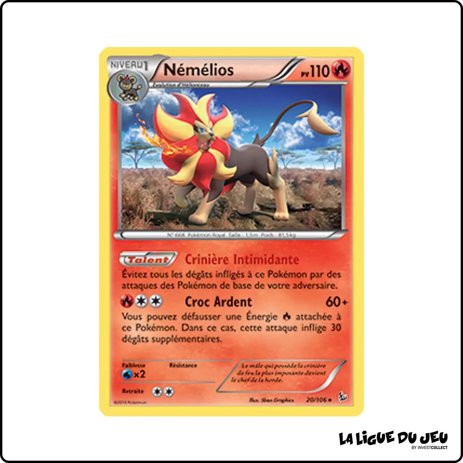 Holo - Pokemon - Étincelles - Némélios 20/106 Pokemon Company - 1