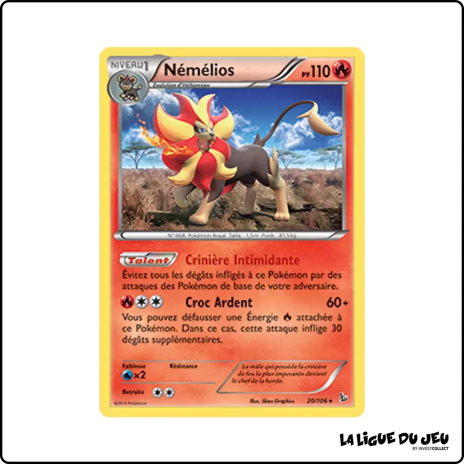 Holo - Pokemon - Étincelles - Némélios 20/106 Pokemon Company - 1