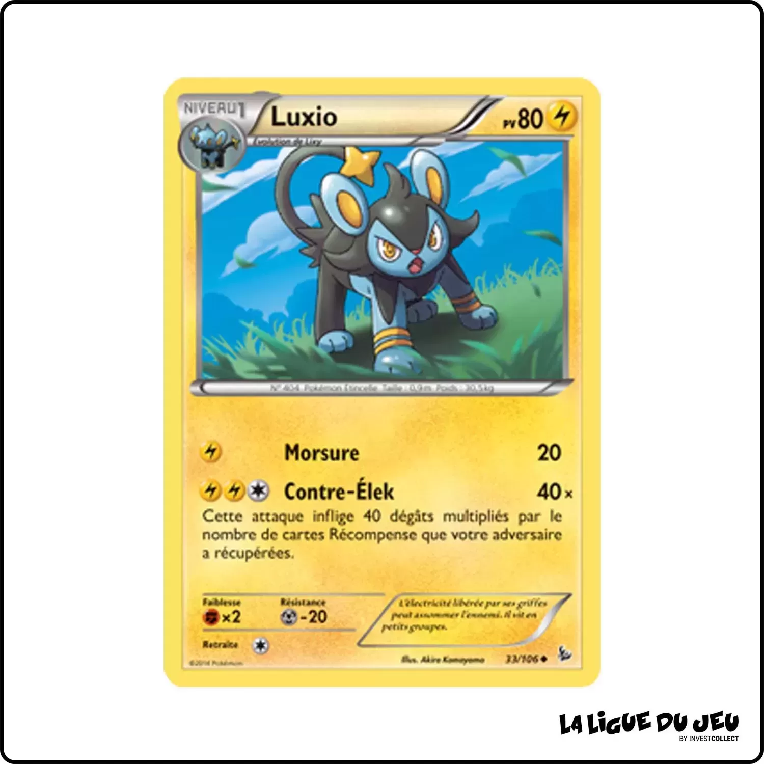 Peu commune - Pokemon - Étincelles - Luxio 33/106 Pokemon Company - 1