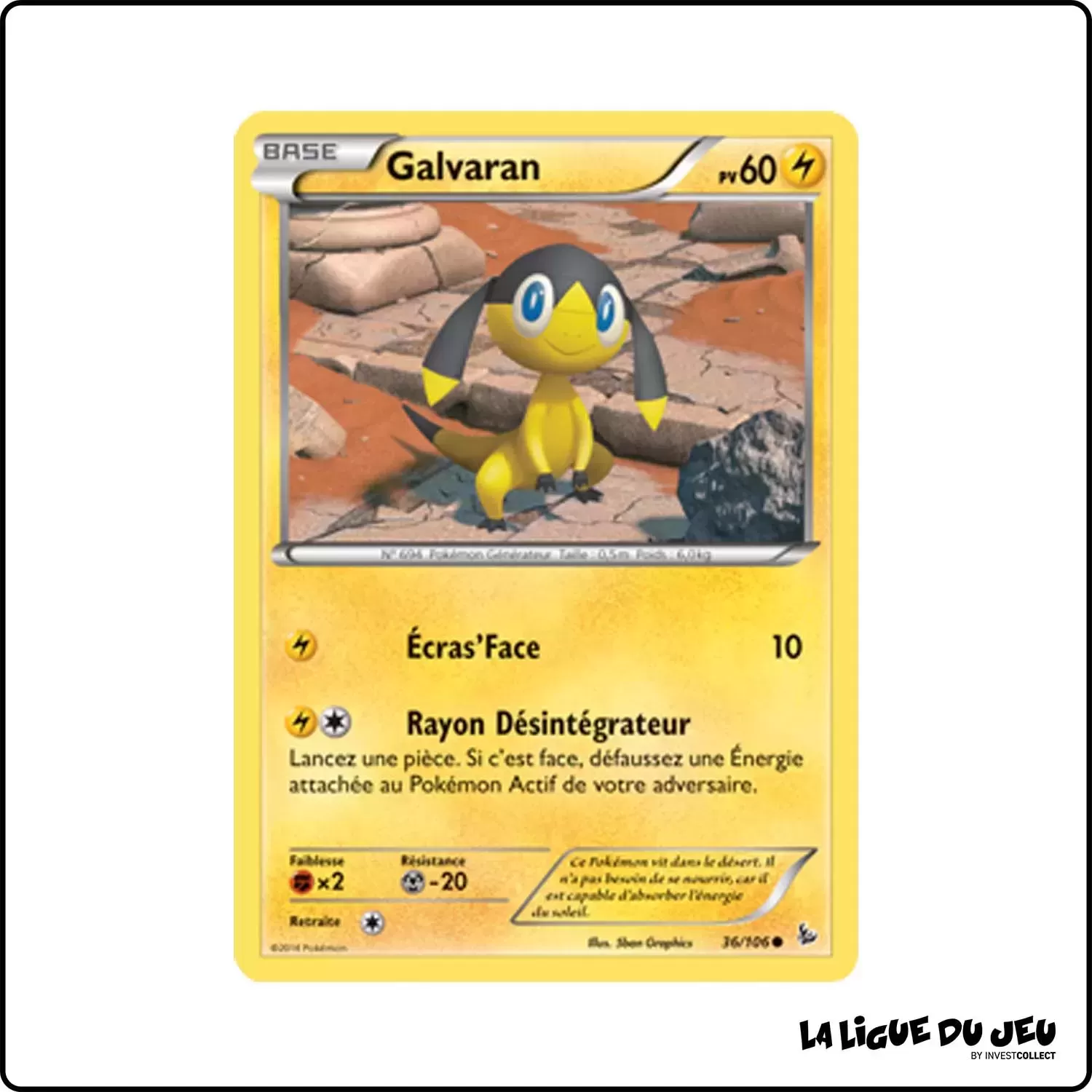 Commune - Pokemon - Étincelles - Galvaran 36/106 Pokemon Company - 1