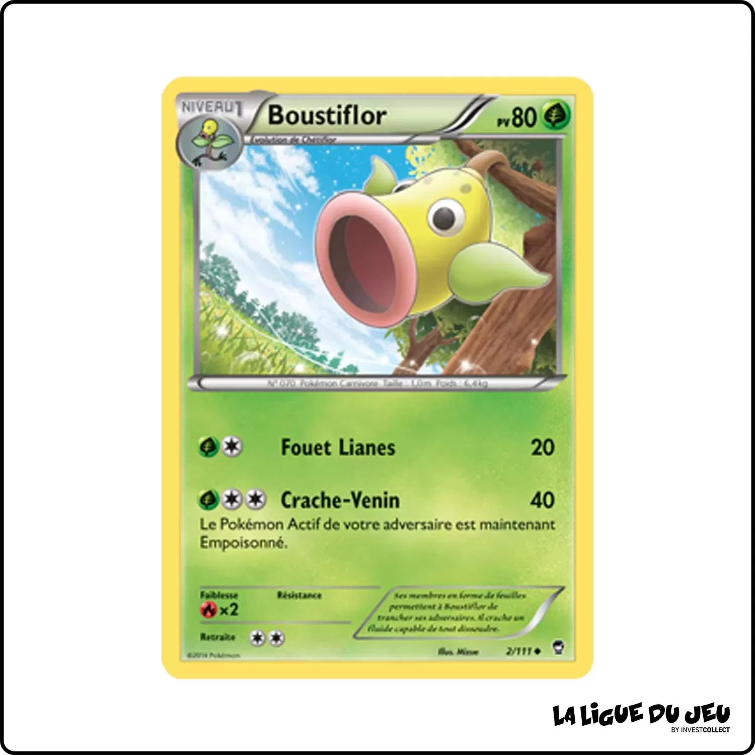 Peu commune - Pokemon - Poings Furieux - Boustiflor 2/111 Pokemon Company - 1