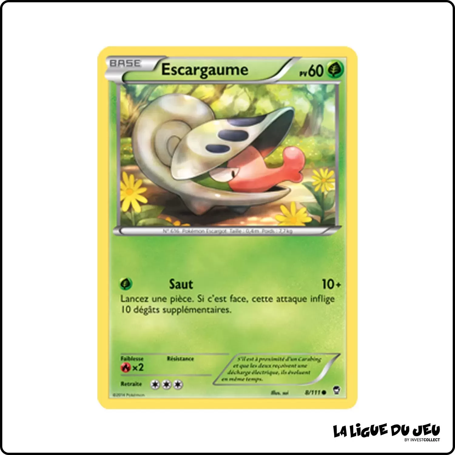 Commune - Pokemon - Poings Furieux - Escargaume 8/111 Pokemon Company - 1