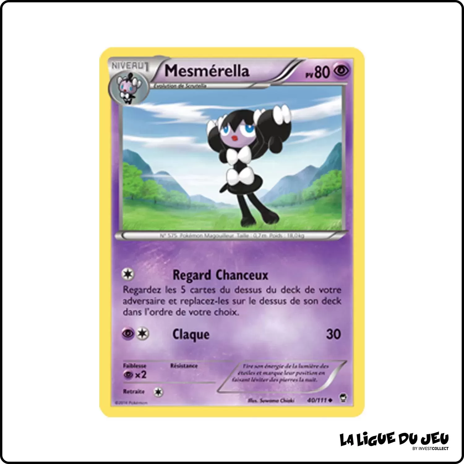 Peu commune - Pokemon - Poings Furieux - Mesmérella 40/111 Pokemon Company - 1