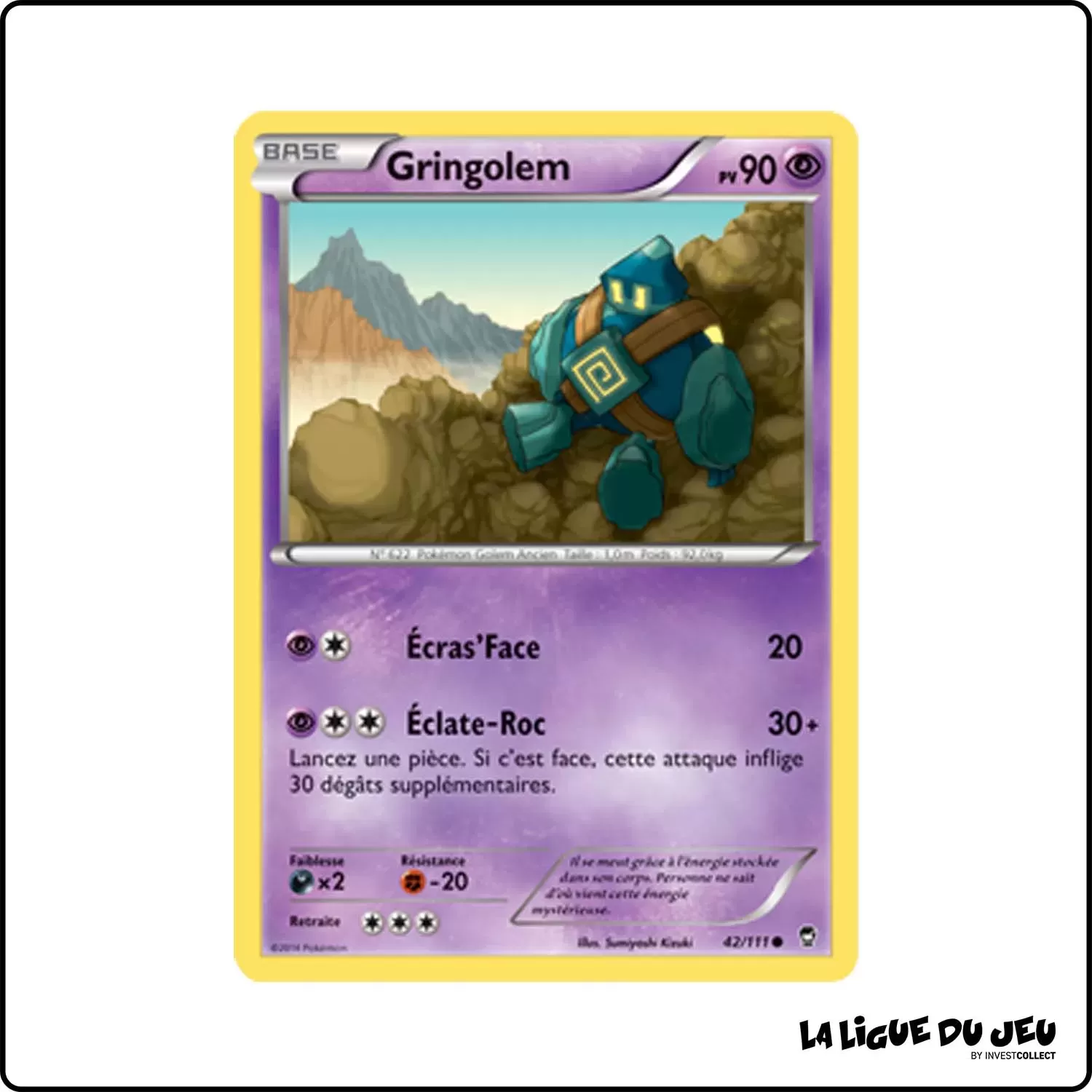 Commune - Pokemon - Poings Furieux - Gringolem 42/111 Pokemon Company - 1