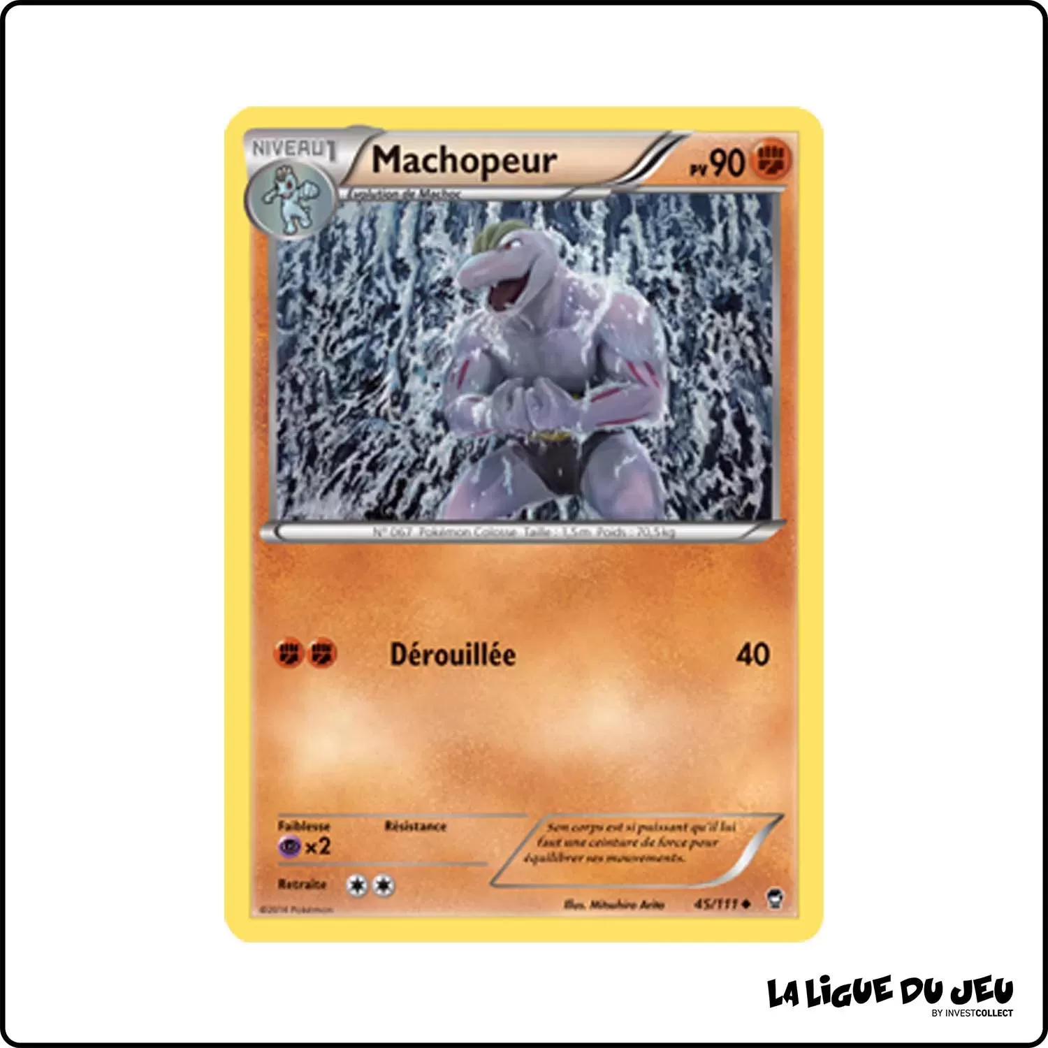 Peu commune - Pokemon - Poings Furieux - Machopeur 45/111 Pokemon Company - 1