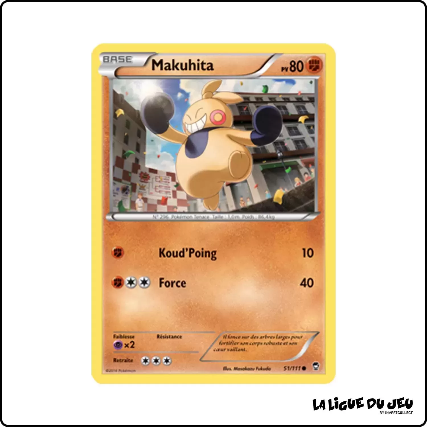 Commune - Pokemon - Poings Furieux - Makuhita 51/111 Pokemon Company - 1