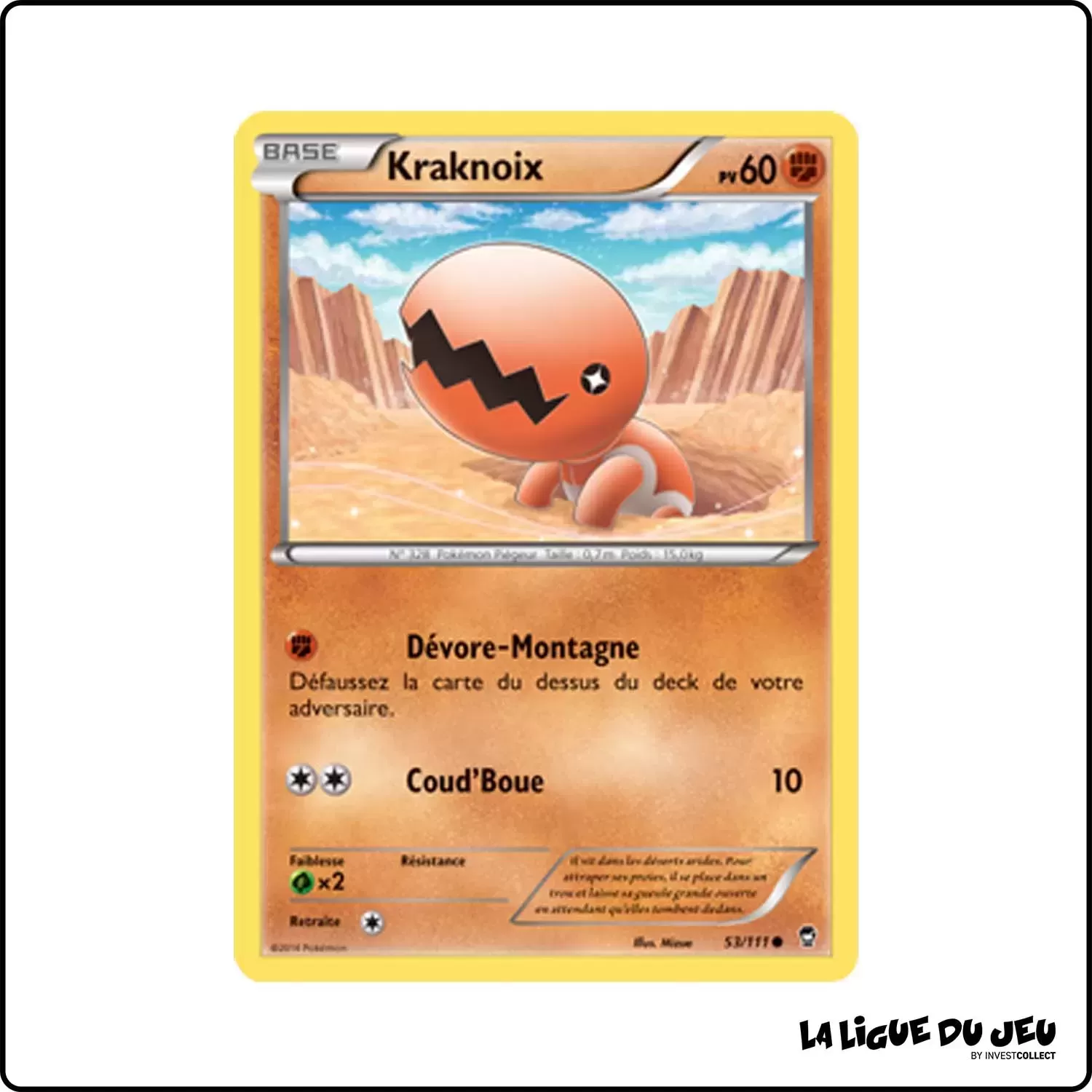 Commune - Pokemon - Poings Furieux - Kraknoix 53/111 Pokemon Company - 1