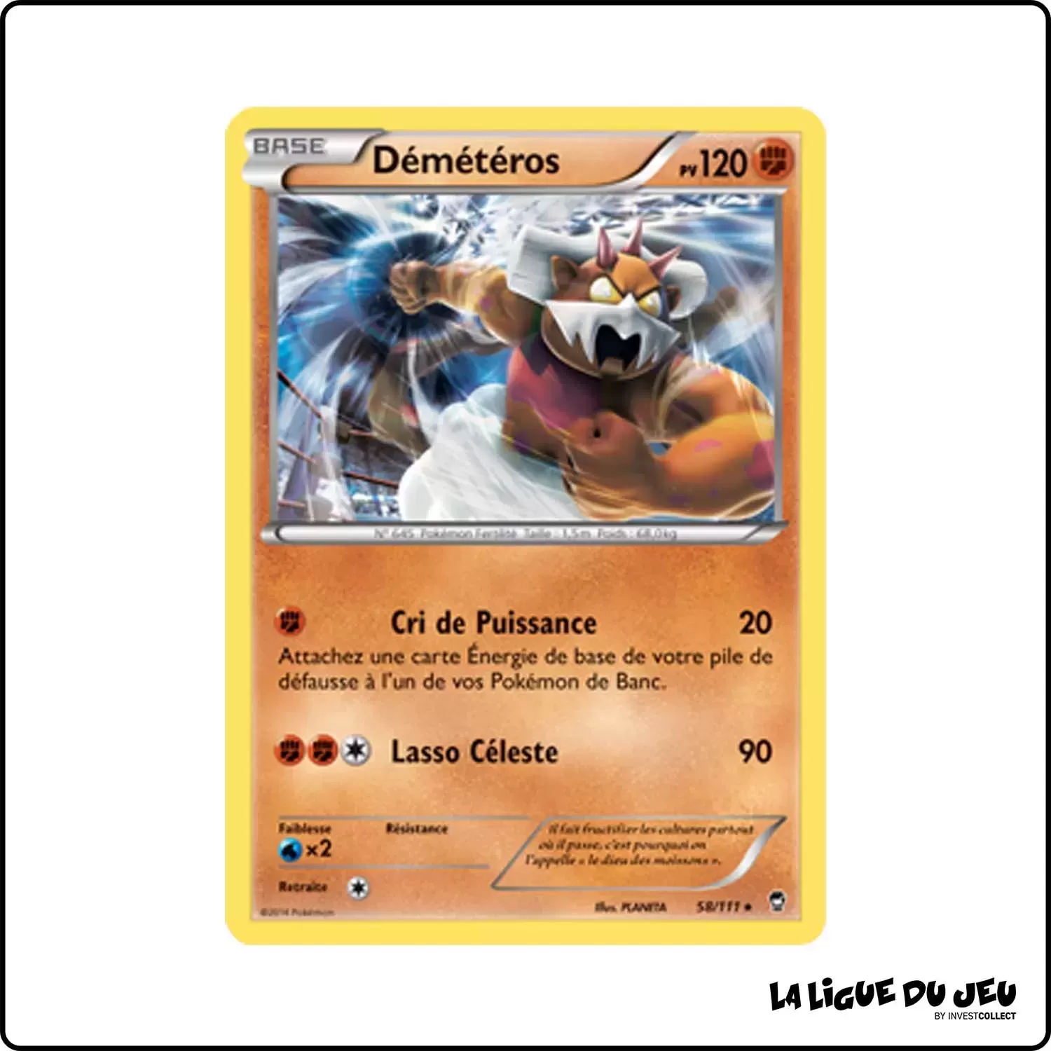 Holo - Pokemon - Poings Furieux - Démétéros 58/111 Pokemon Company - 1