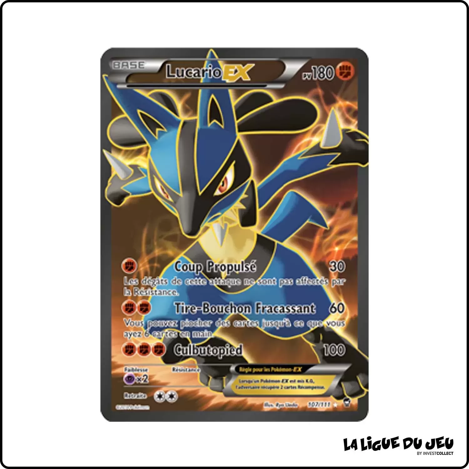 Ultra - Pokemon - Poings Furieux - Lucario EX 107/111 Pokemon Company - 1