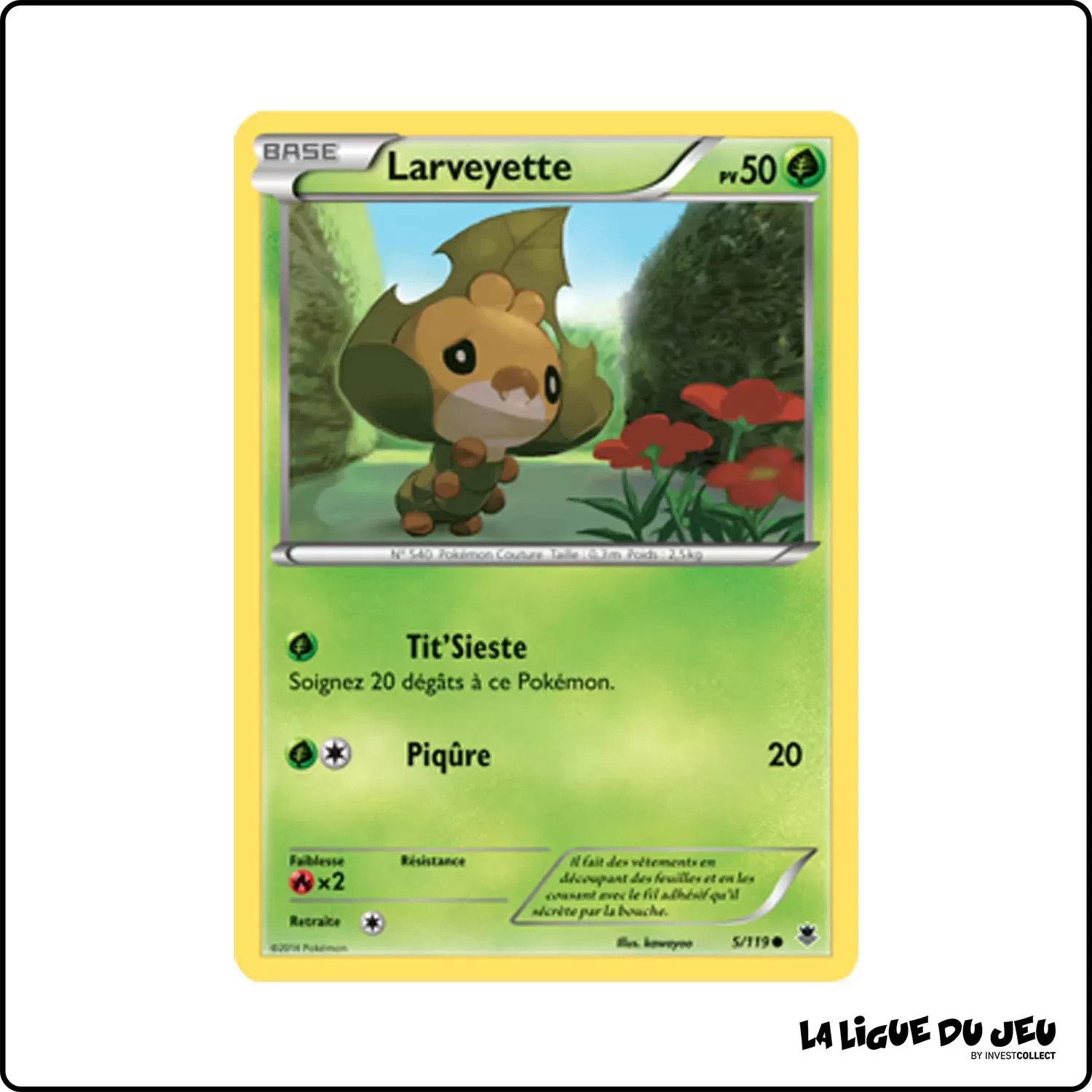 Commune - Pokemon - Vigueur Spectrale - Larveyette 5/119 Pokemon Company - 1