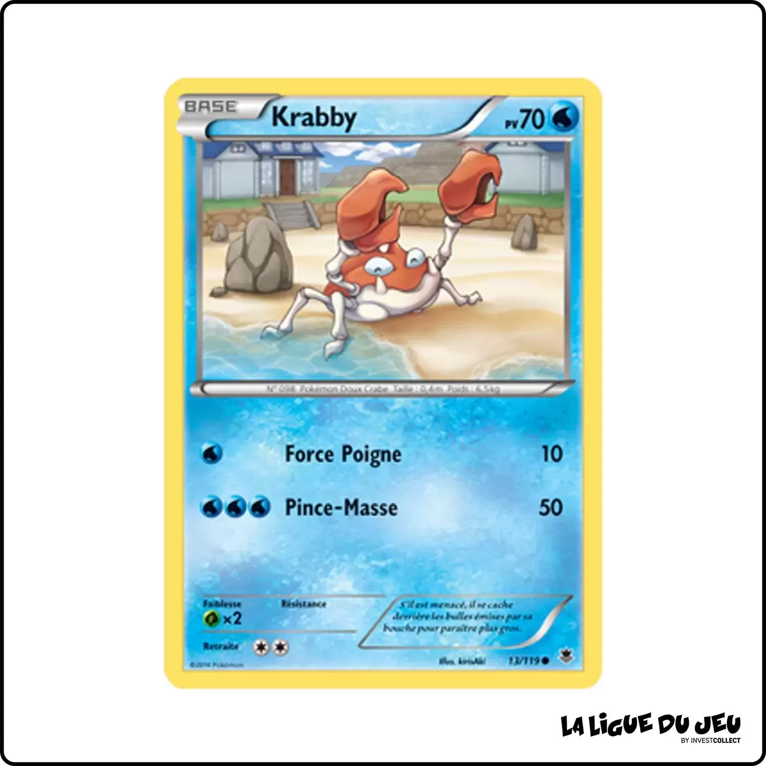 Commune - Pokemon - Vigueur Spectrale - Krabby 13/119 Pokemon Company - 1