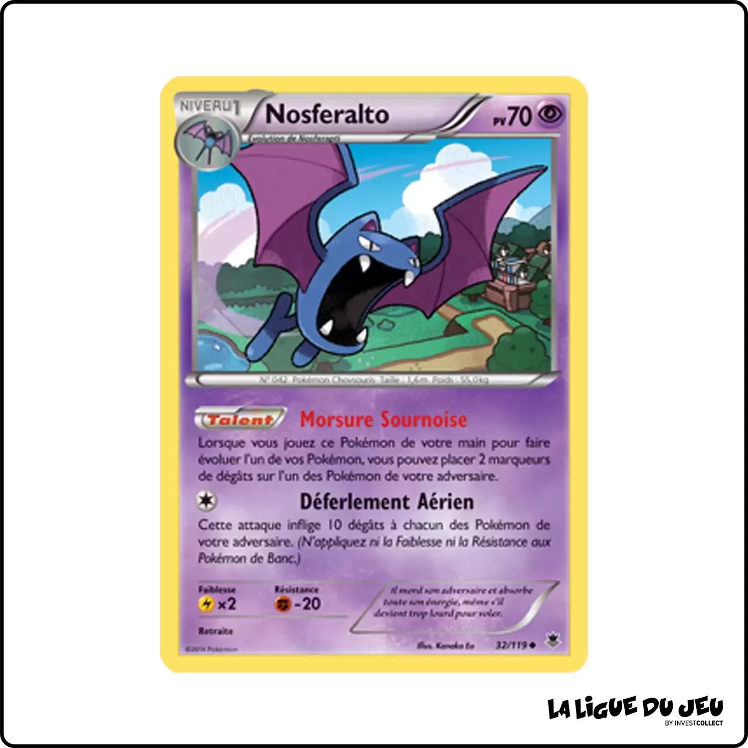 Peu commune - Pokemon - Vigueur Spectrale - Nosferalto 32/119 Pokemon Company - 1