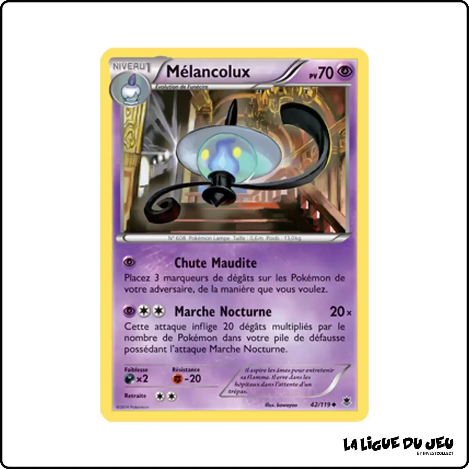 Peu commune - Pokemon - Vigueur Spectrale - Mélancolux 42/119 Pokemon Company - 1