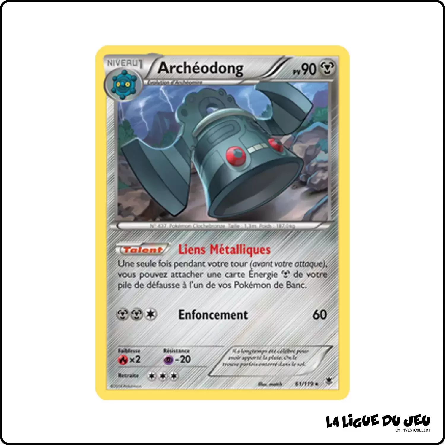 Rare - Pokemon - Vigueur Spectrale - Archéodong 61/119 Pokemon Company - 1