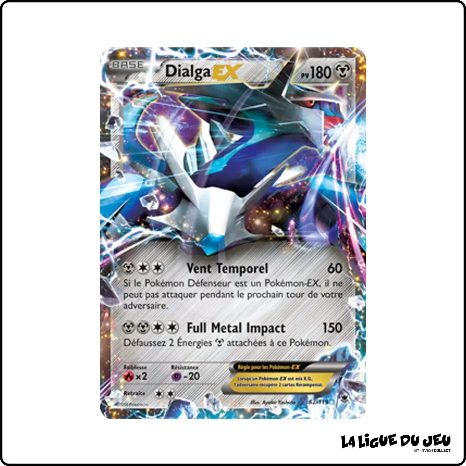 Ultra - Pokemon - Vigueur Spectrale - Dialga EX 62/119 Pokemon Company - 1