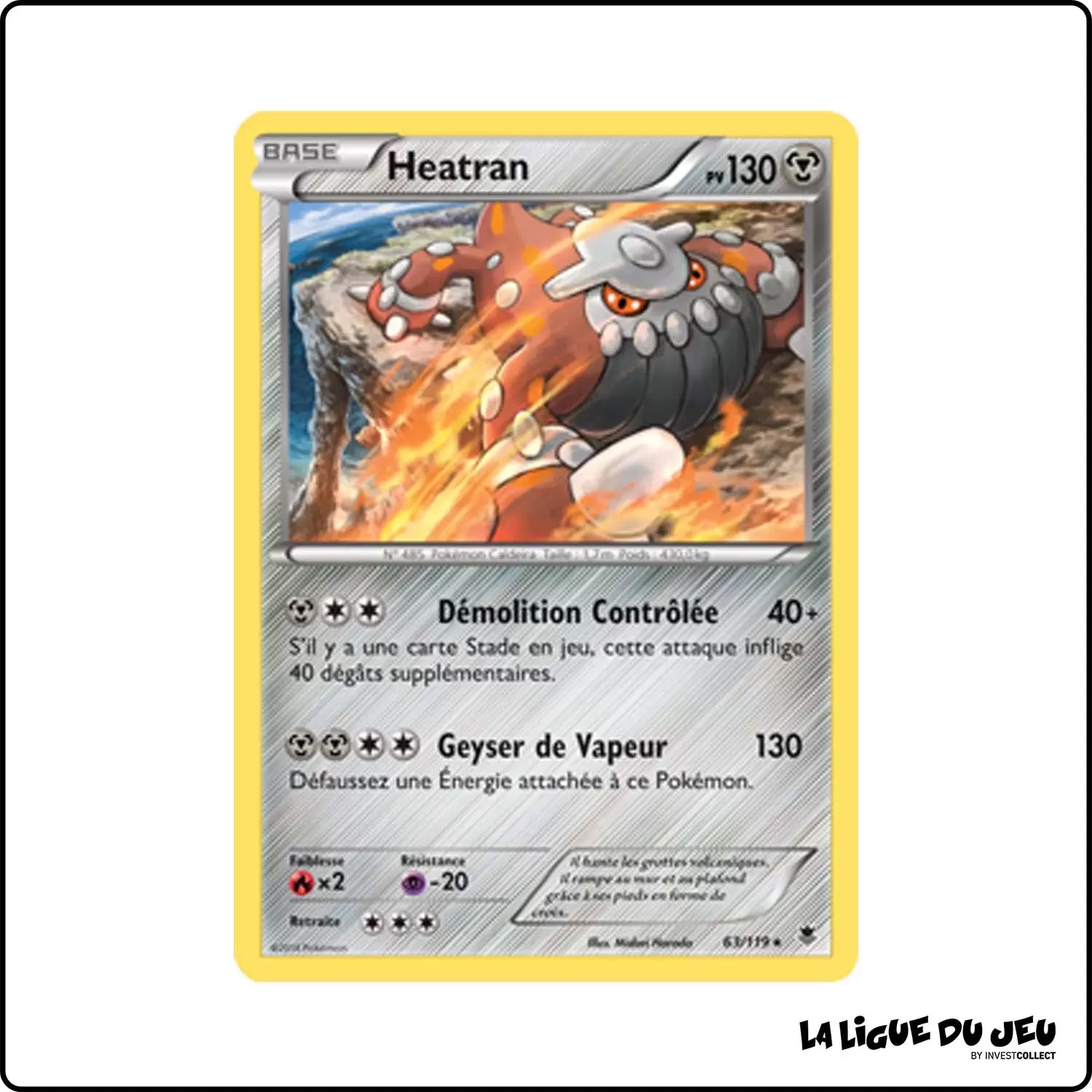 Holo - Pokemon - Vigueur Spectrale - Heatran 63/119 Pokemon Company - 1