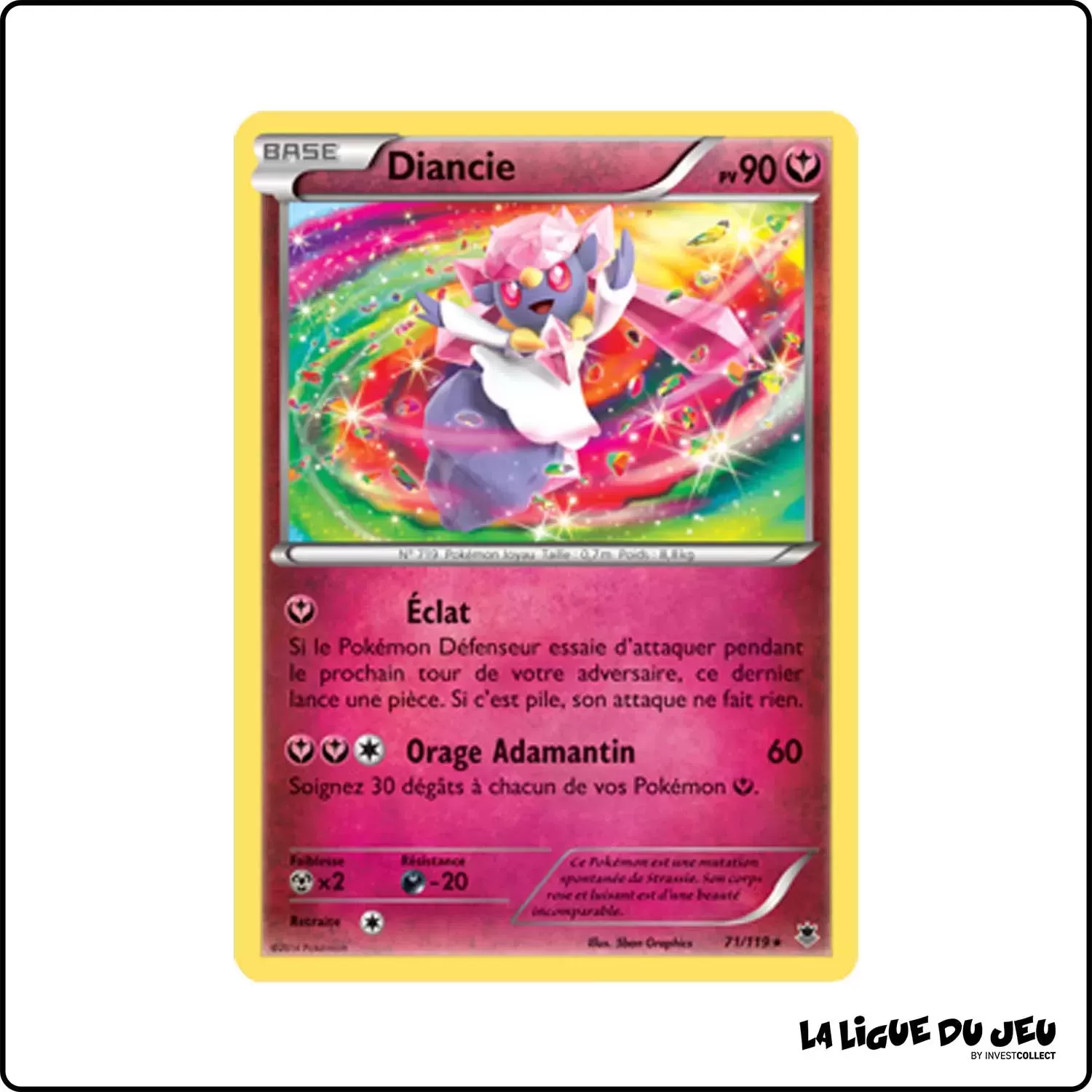 Holo - Pokemon - Vigueur Spectrale - Diancie 71/119 Pokemon Company - 1